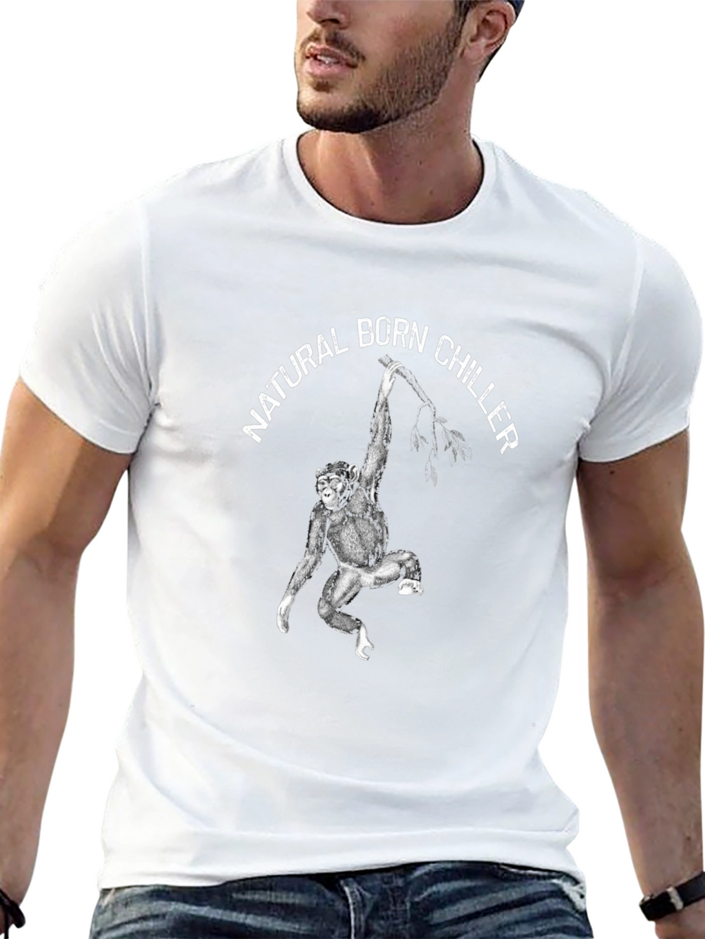 Natural Born Chiller Monkey Graphic Tee