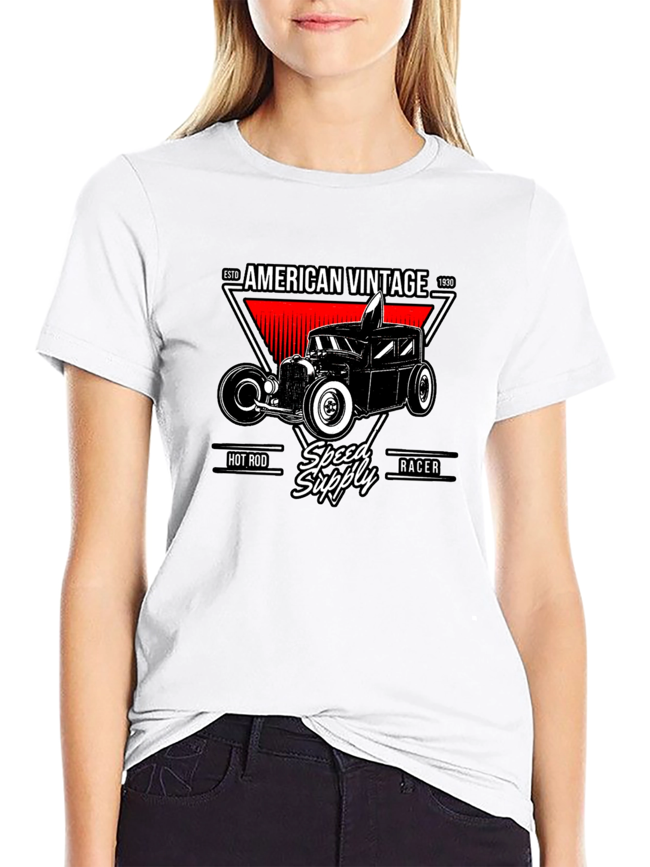 American Vintage Hot Rod Speed Supply T-Shirt