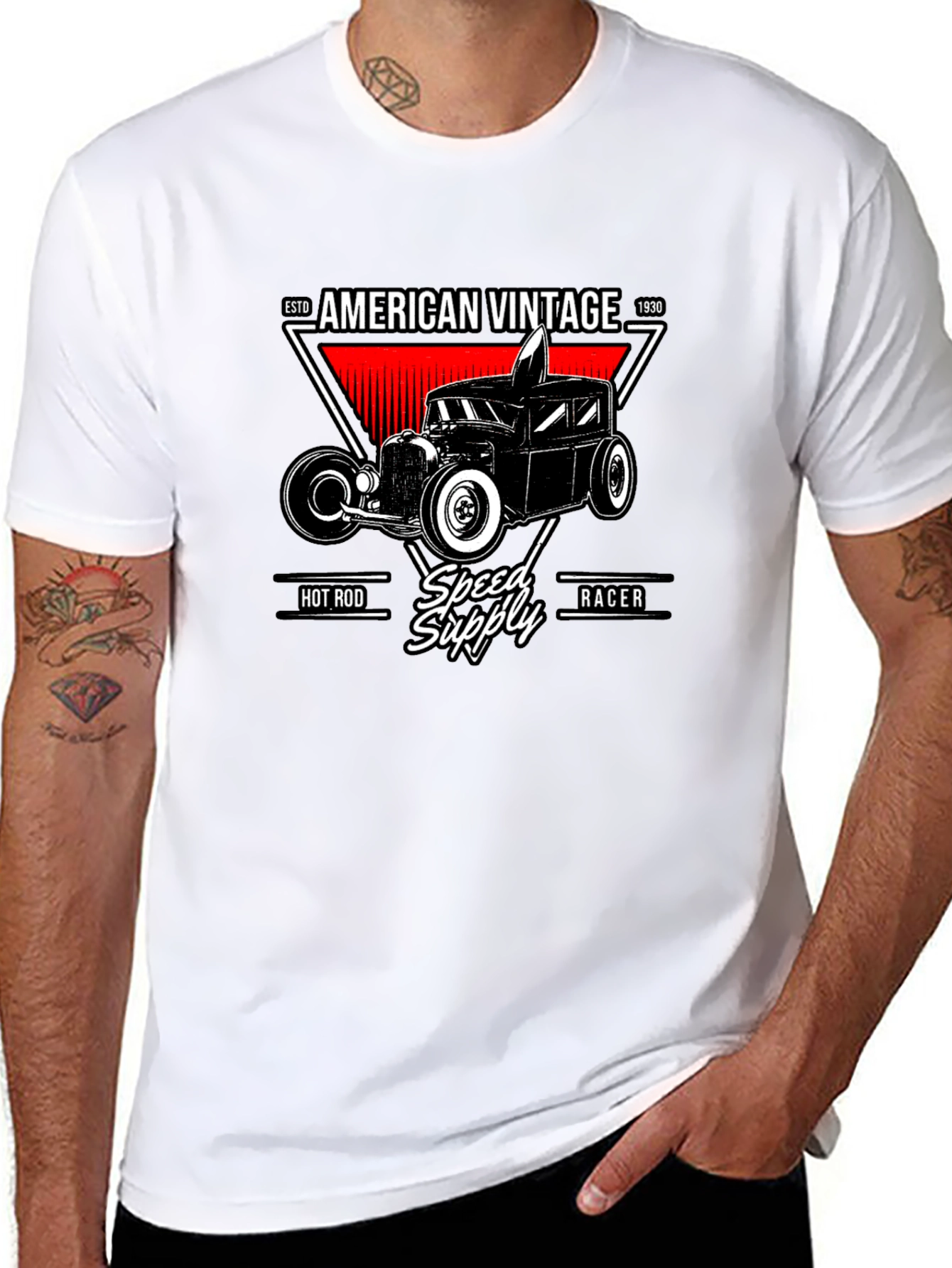 American Vintage Hot Rod Speed Supply T-Shirt