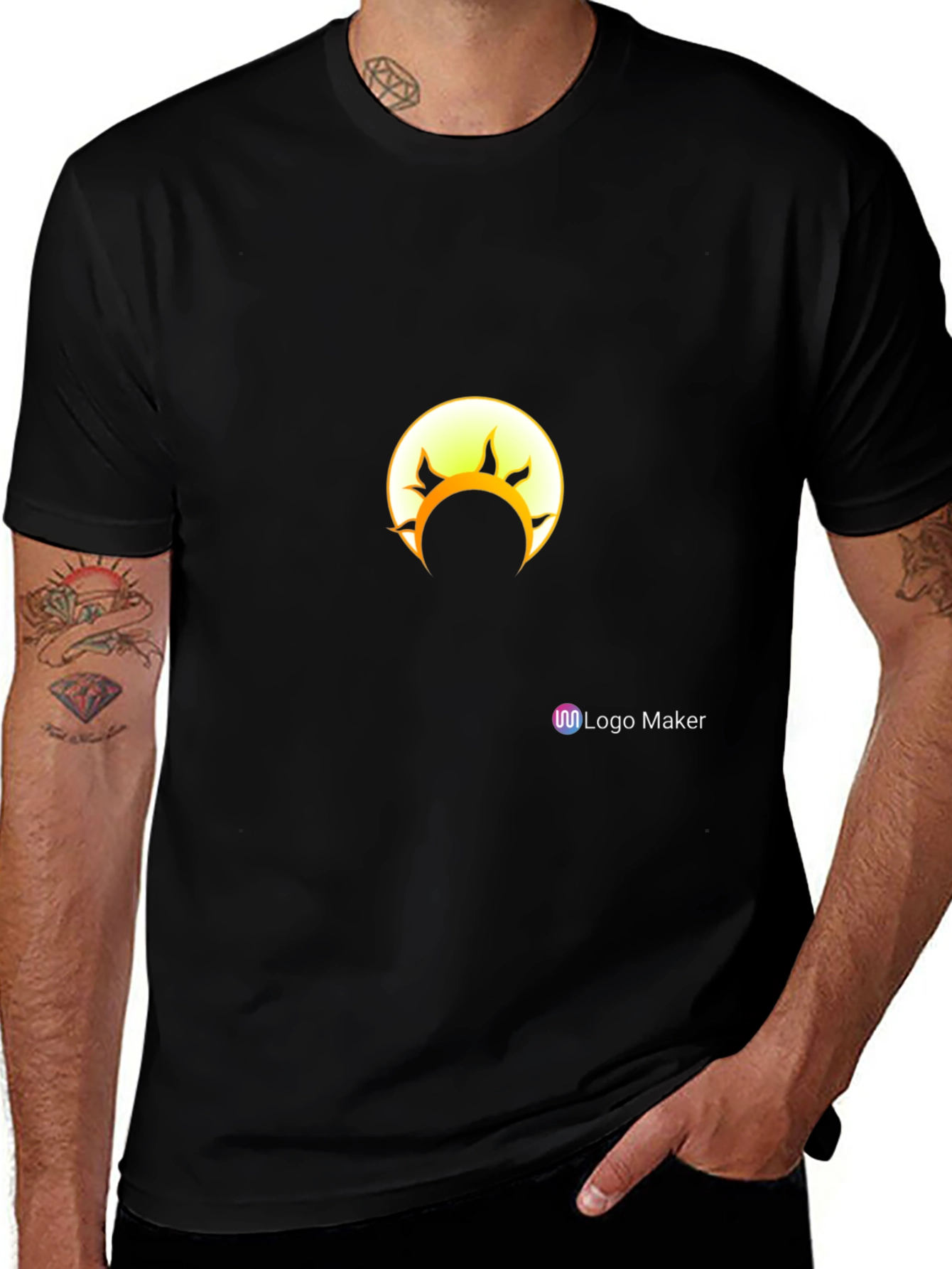 Eclipse Graphic Black T-Shirt