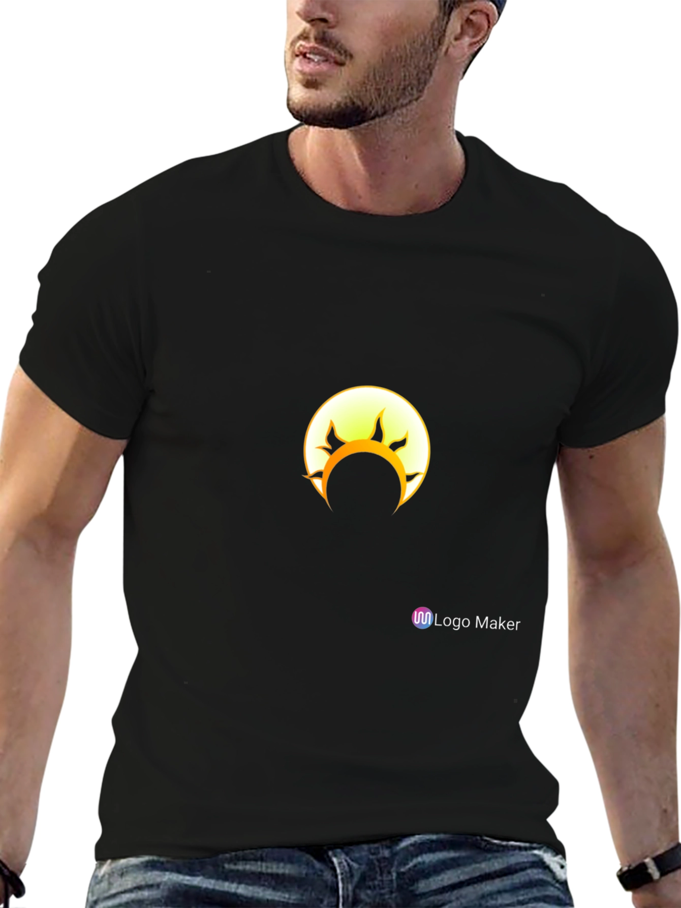 Eclipse Graphic Black T-Shirt