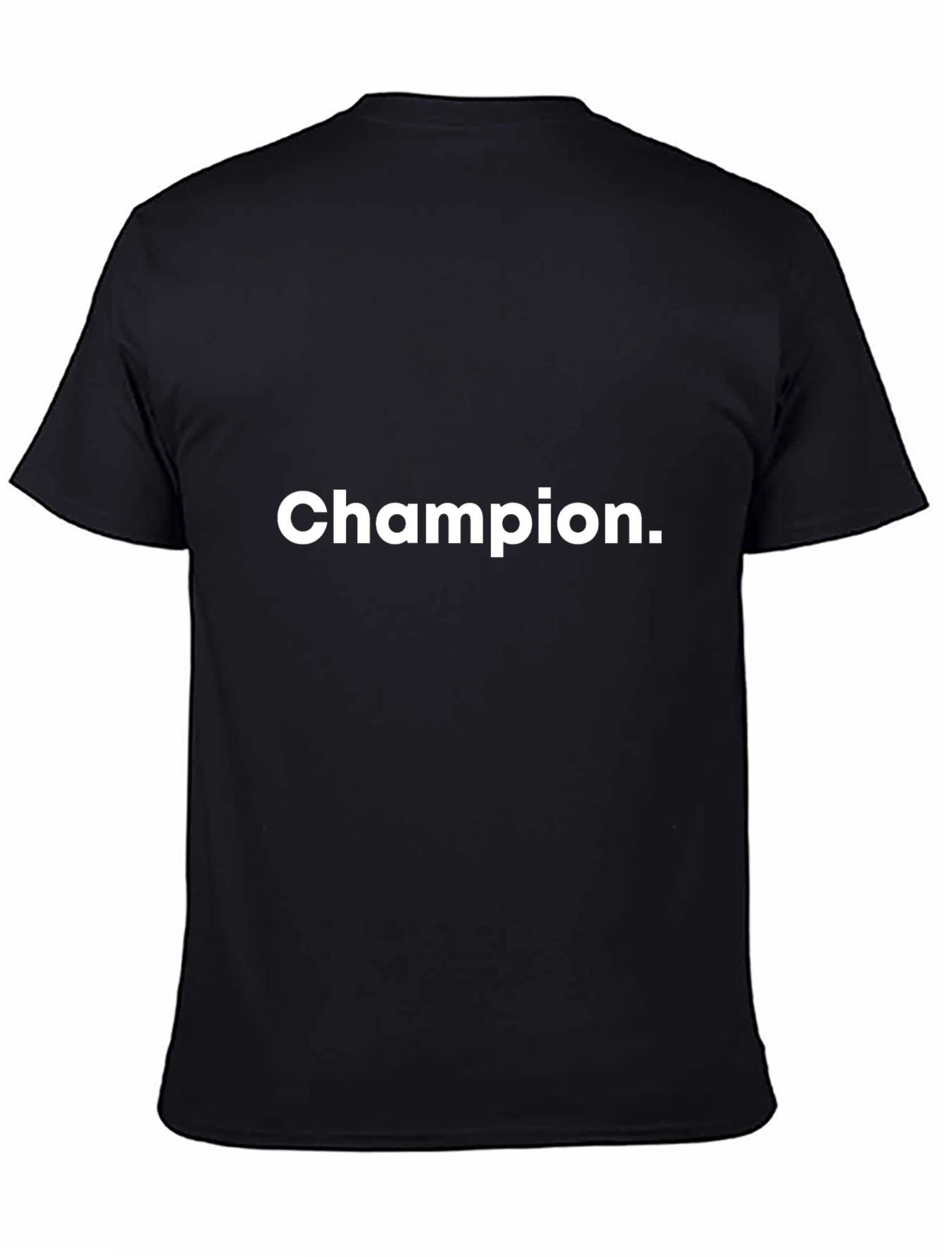 Champion Graphic Black T-Shirt - Casual Comfort