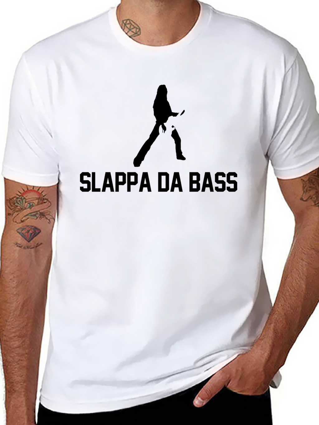 Slappa Da Bass Black Graphic Tee