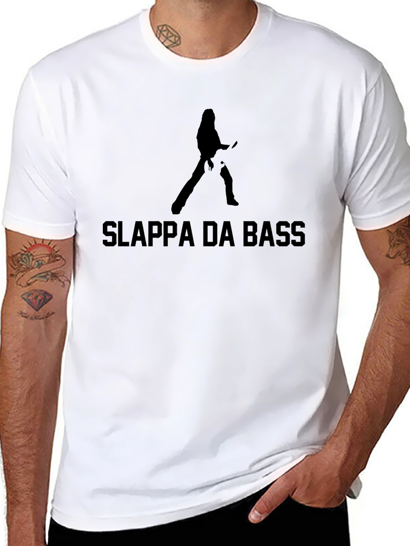 Slappa Da Bass Black Graphic Tee