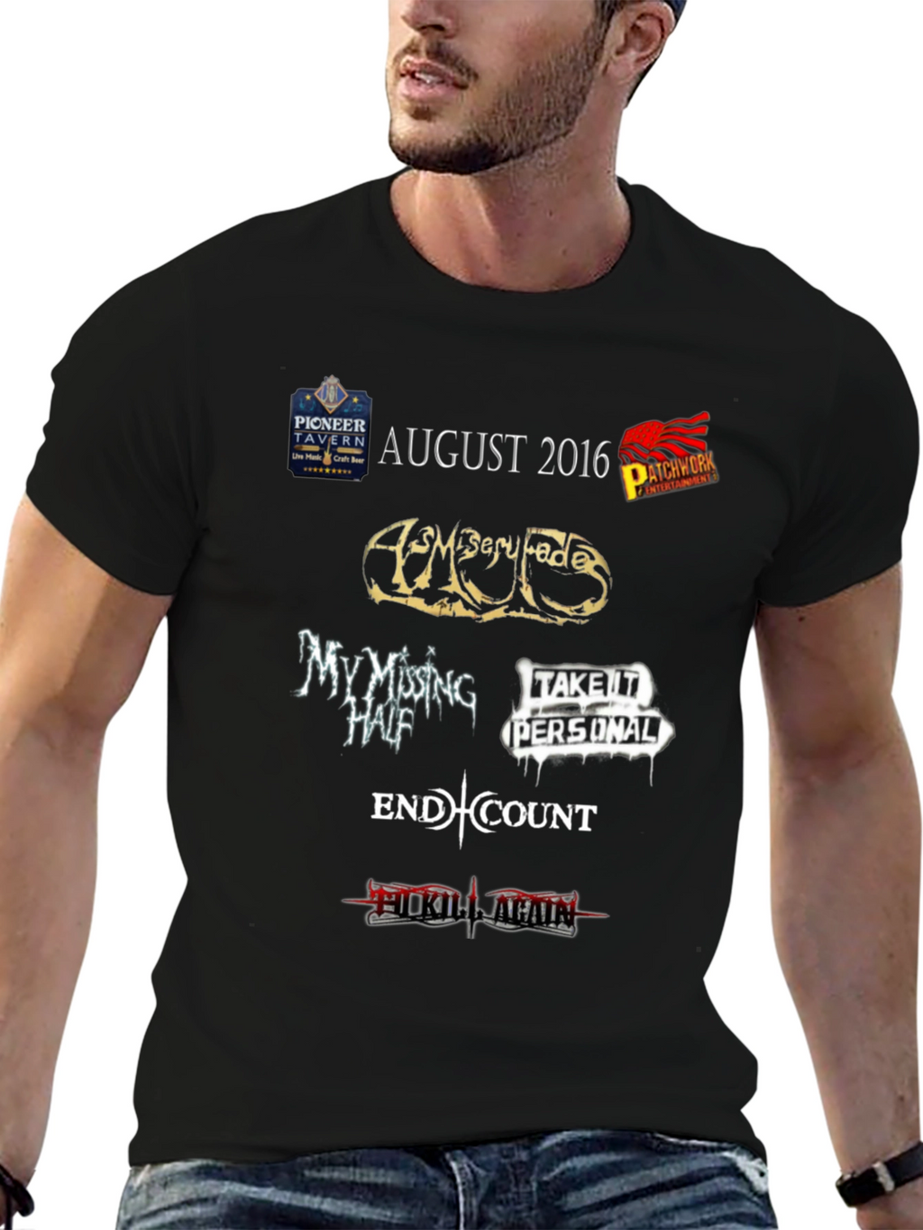 August 2016 Pioneer Tavern Concert T-Shirt