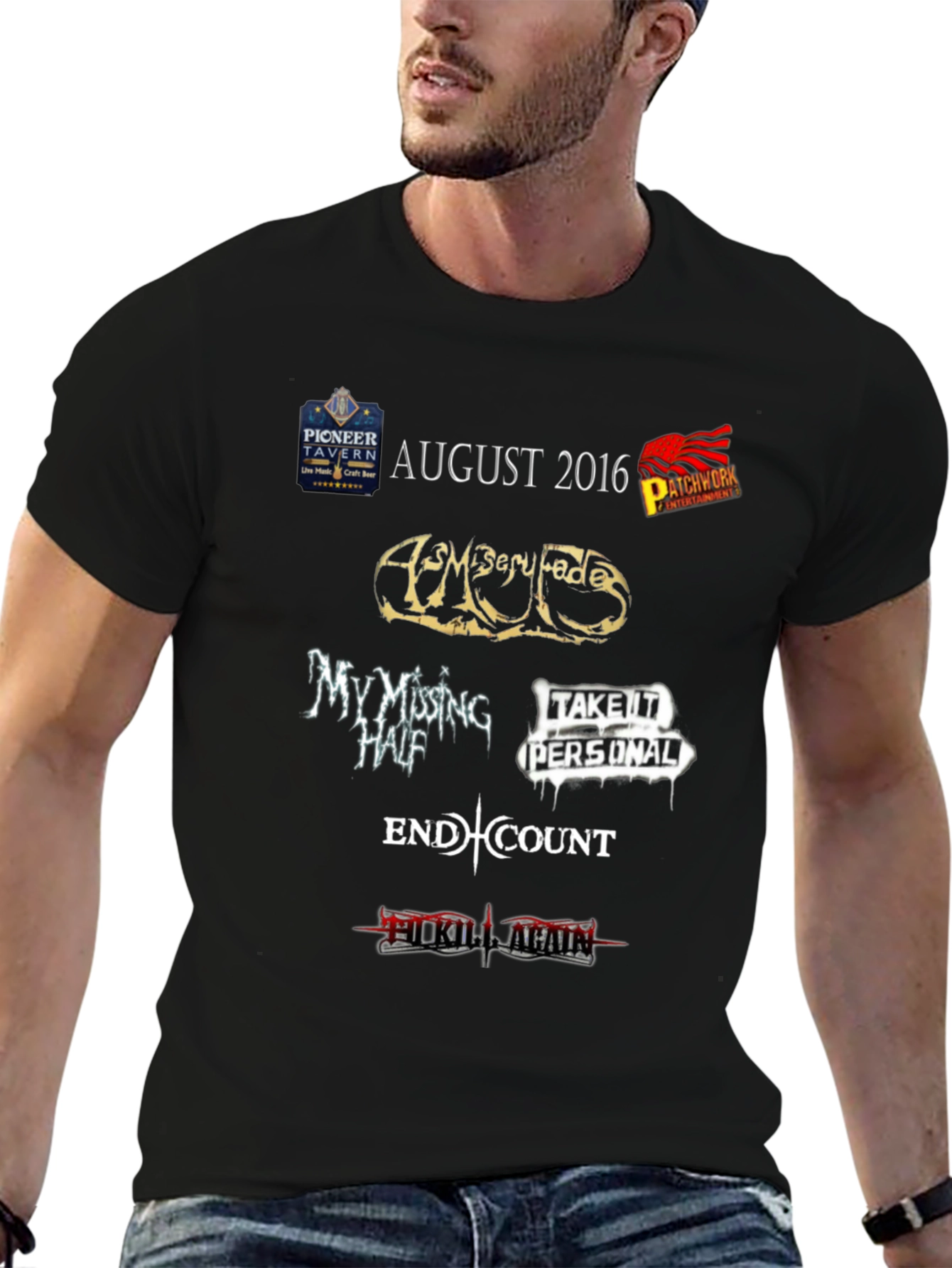 August 2016 Pioneer Tavern Concert T-Shirt