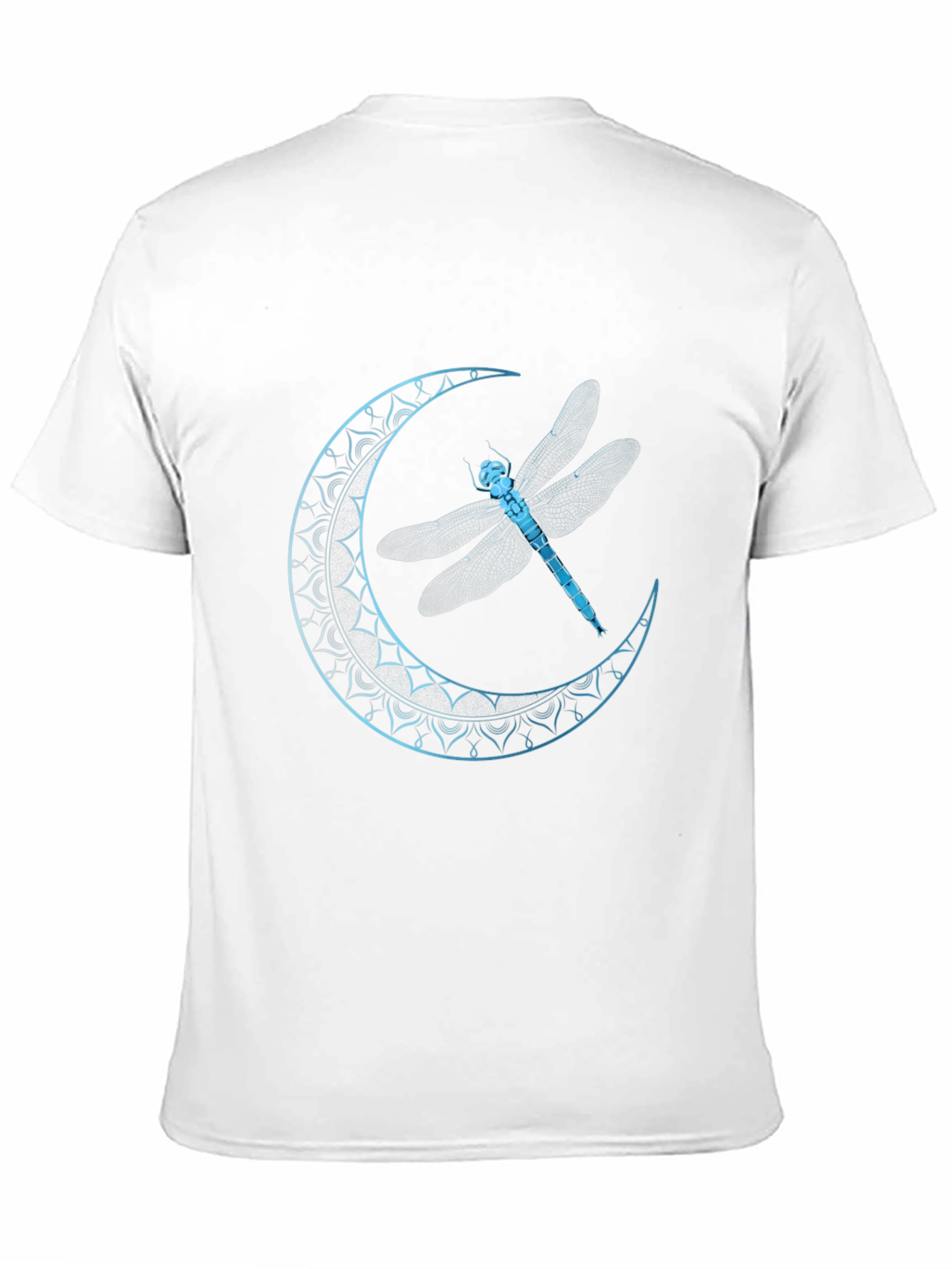 Dragonfly Moon Graphic Tee - Black Cotton Blend