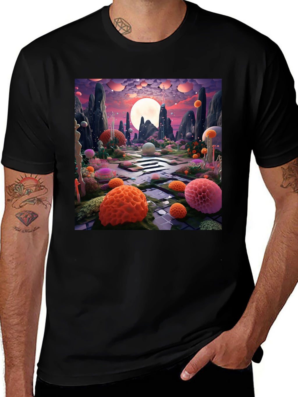 Surreal Landscape Graphic Tee