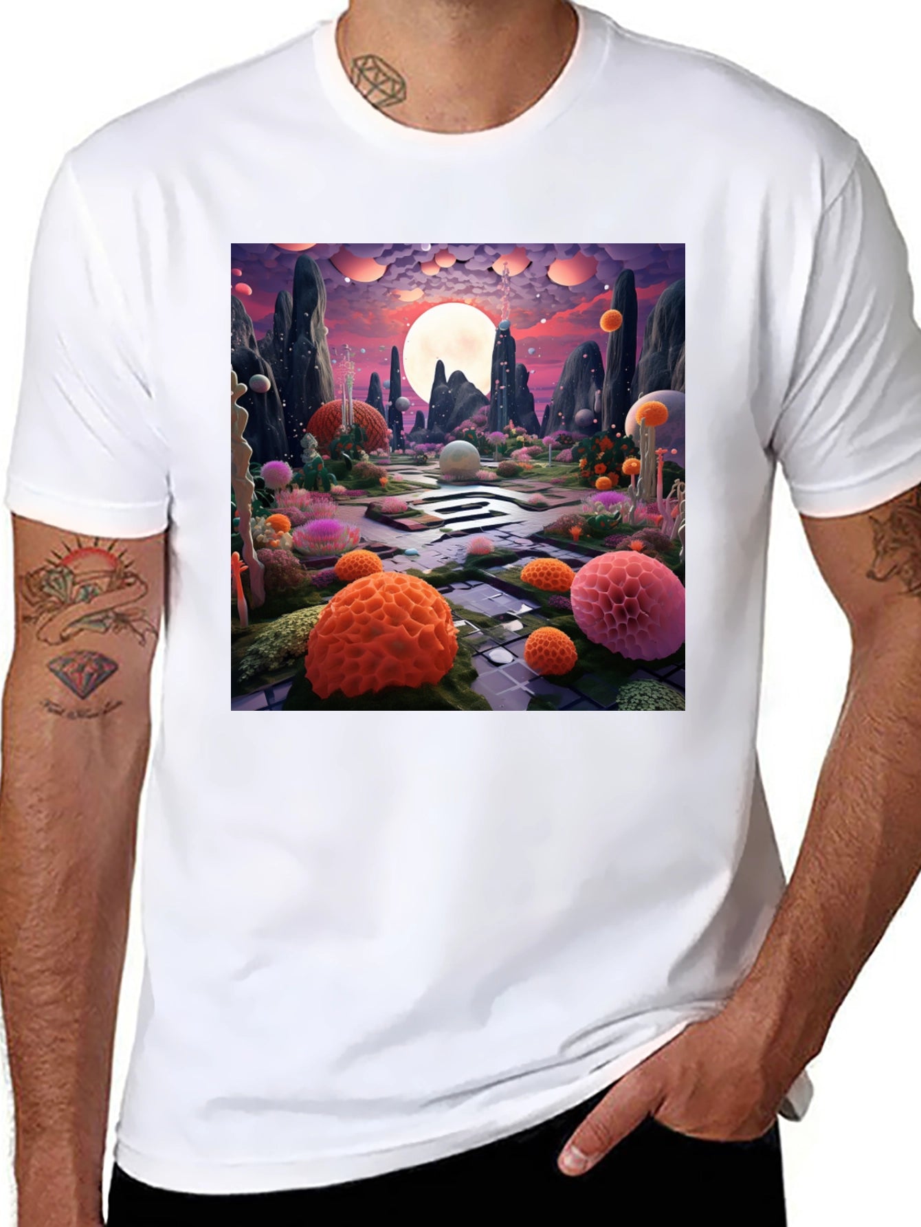 Surreal Landscape Graphic Tee