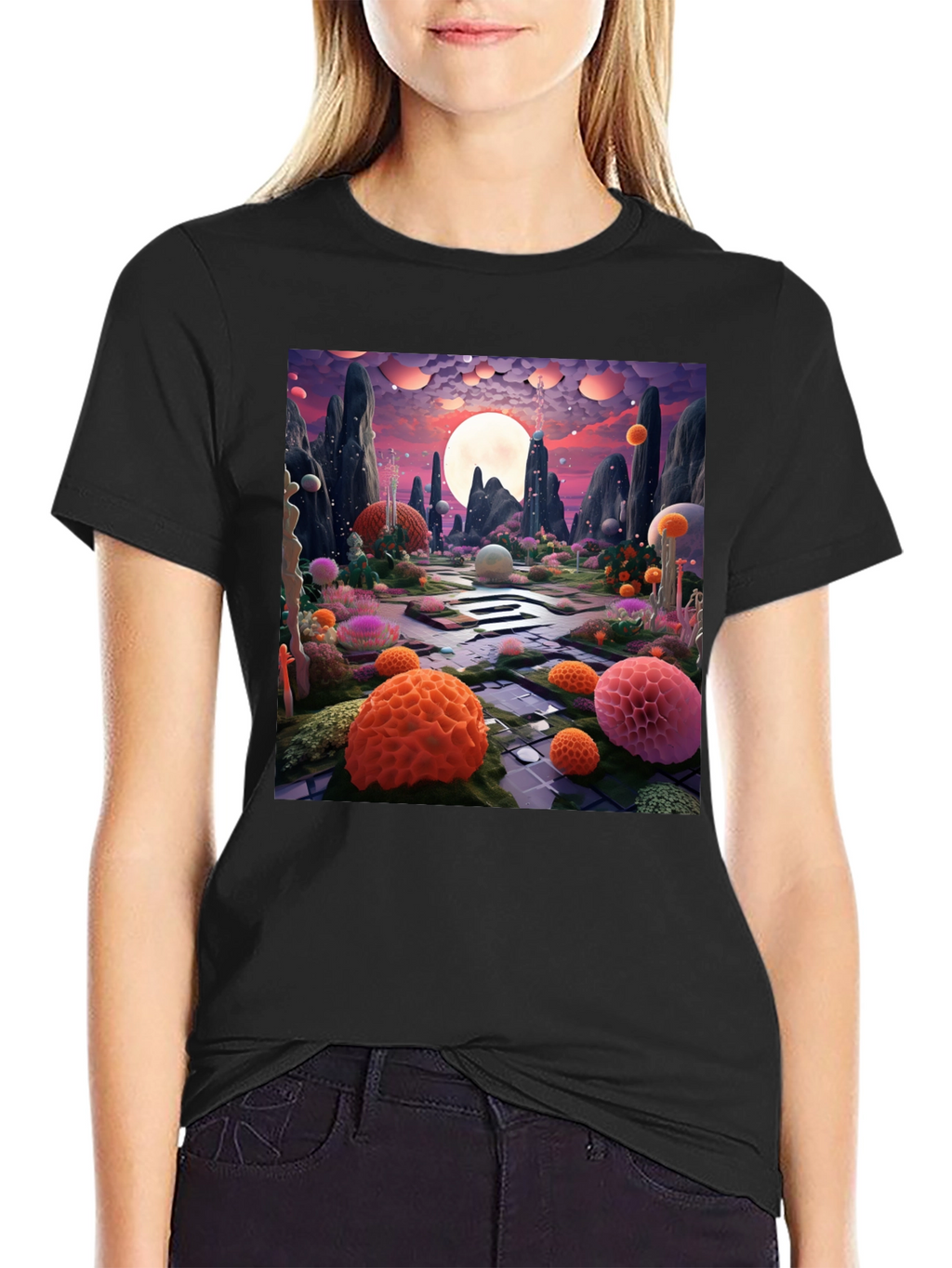 Surreal Landscape Graphic Tee