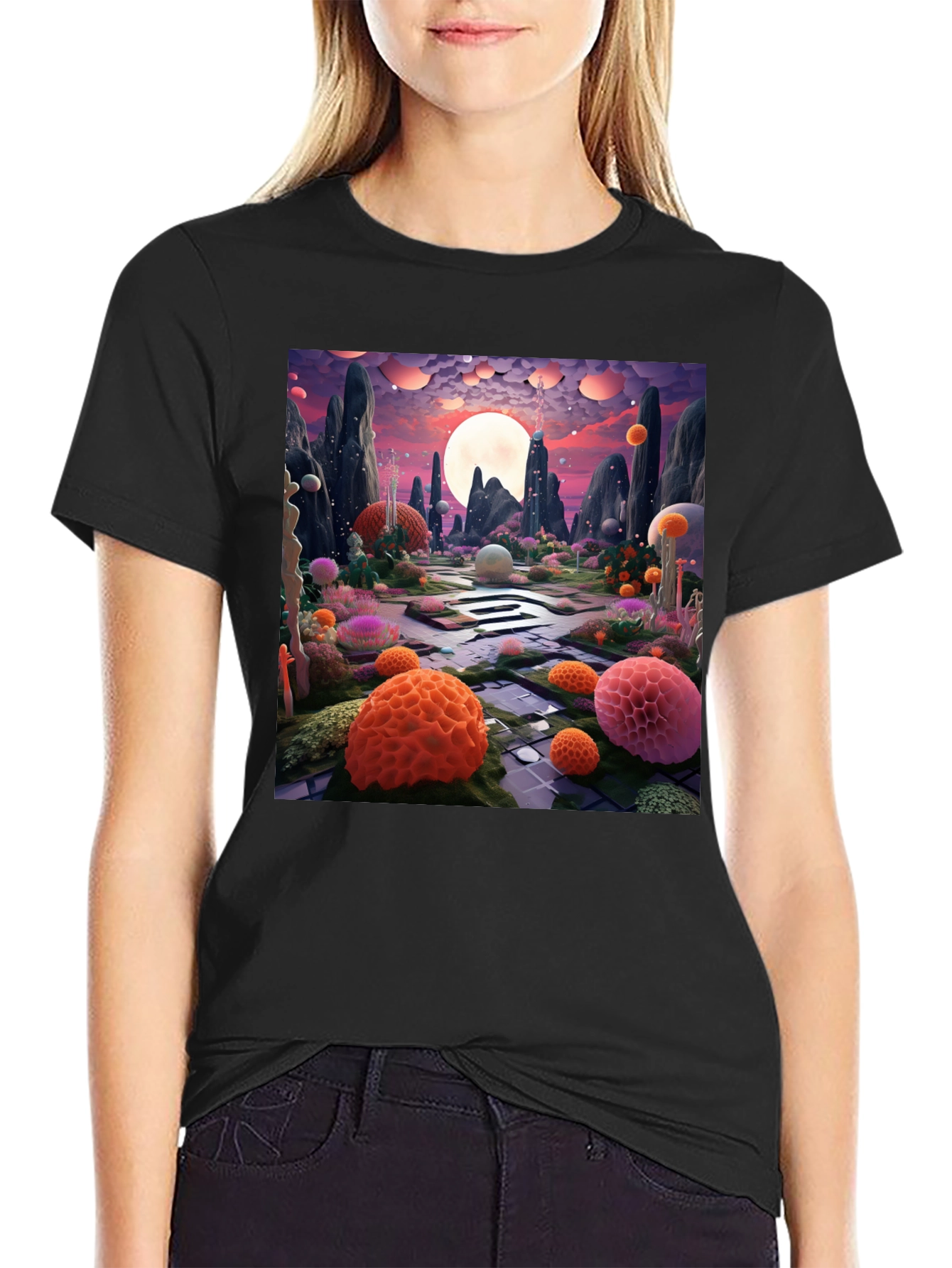 Surreal Landscape Graphic Tee