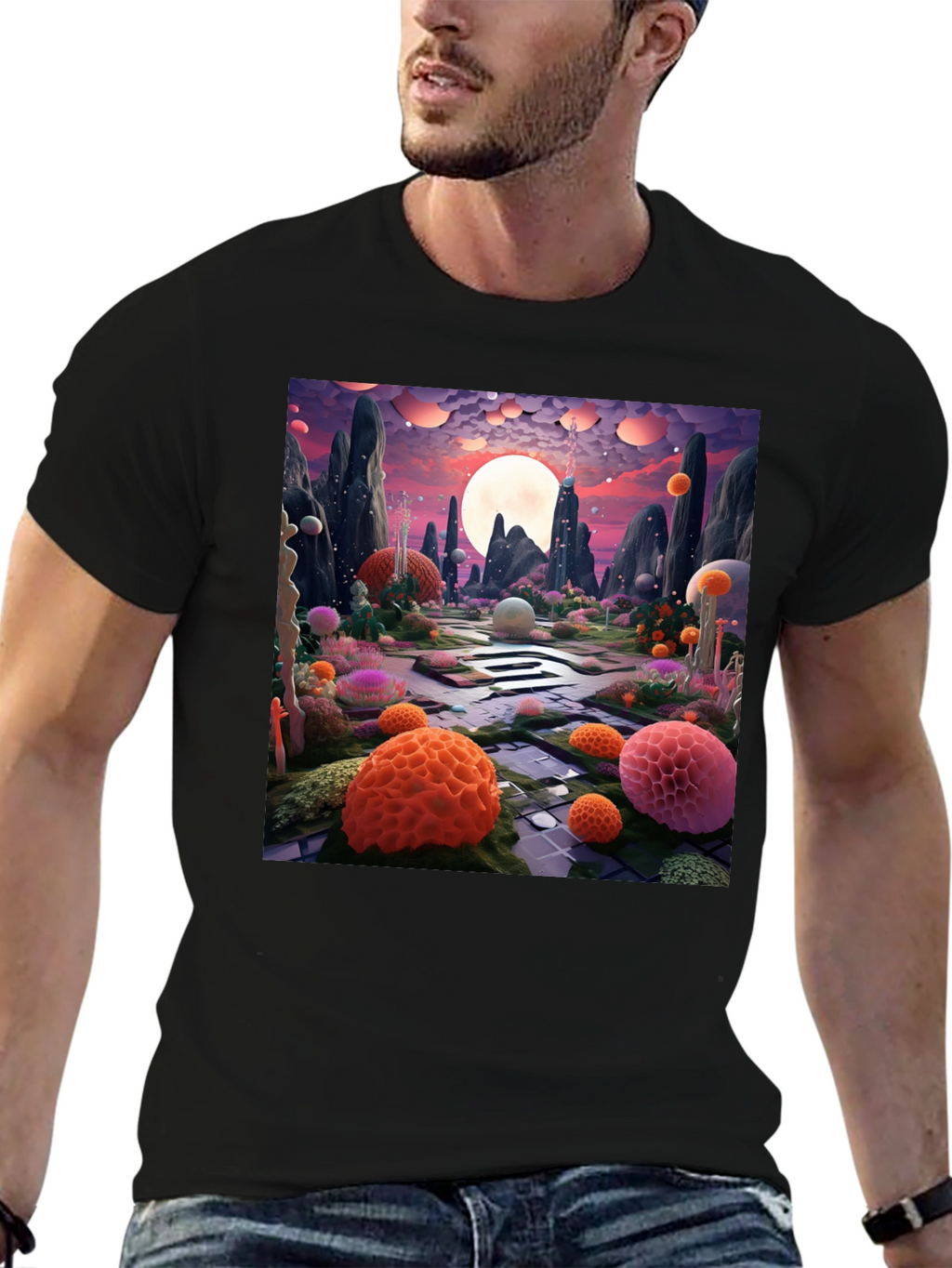Surreal Landscape Graphic Tee