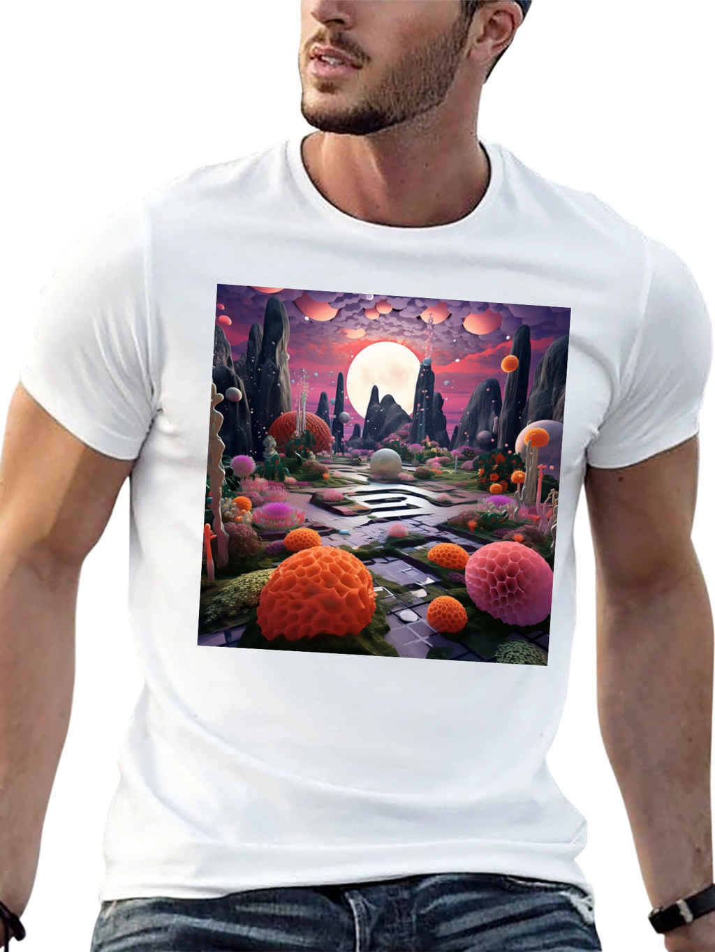 Surreal Landscape Graphic Tee