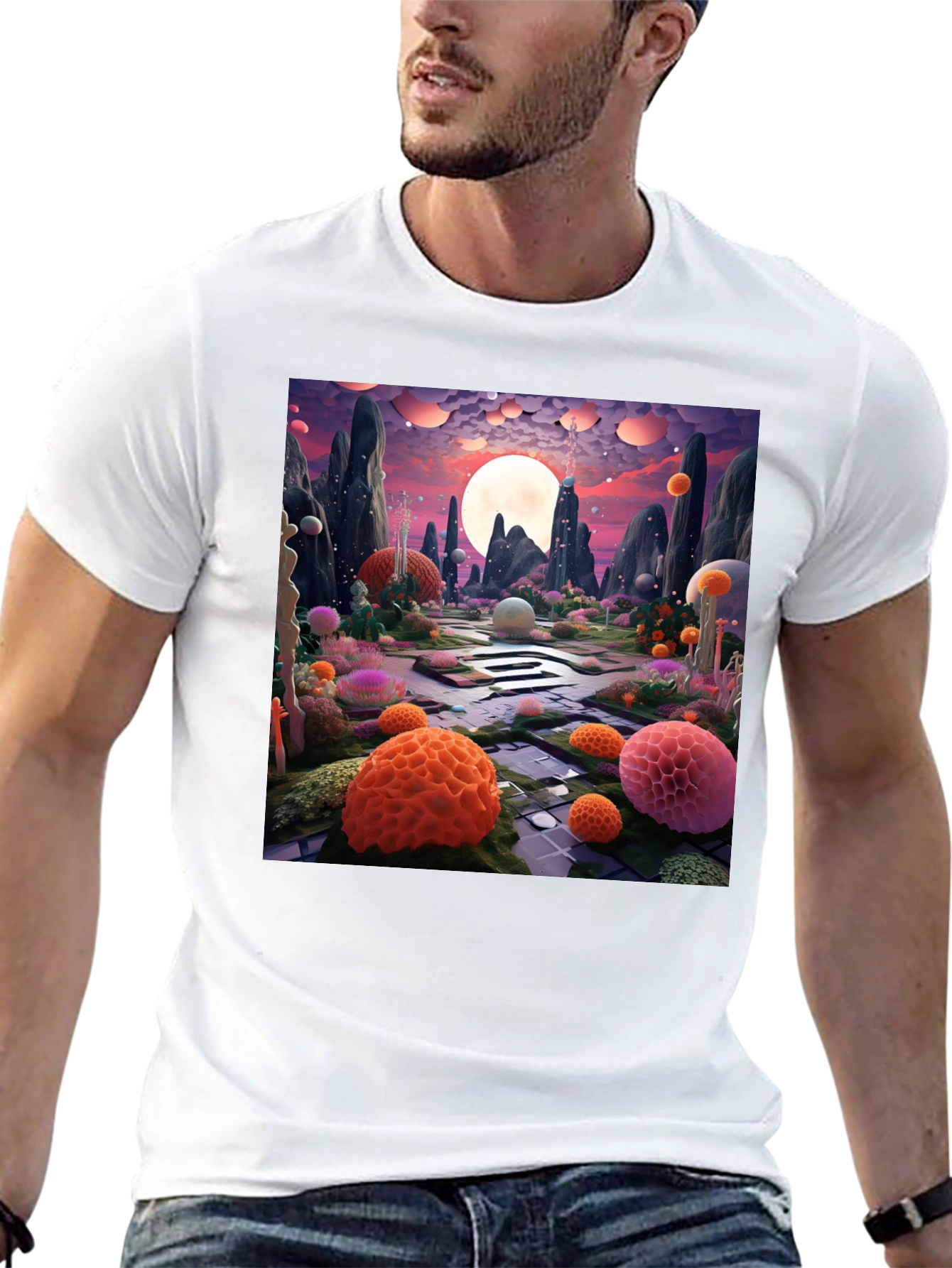 Surreal Landscape Graphic Tee