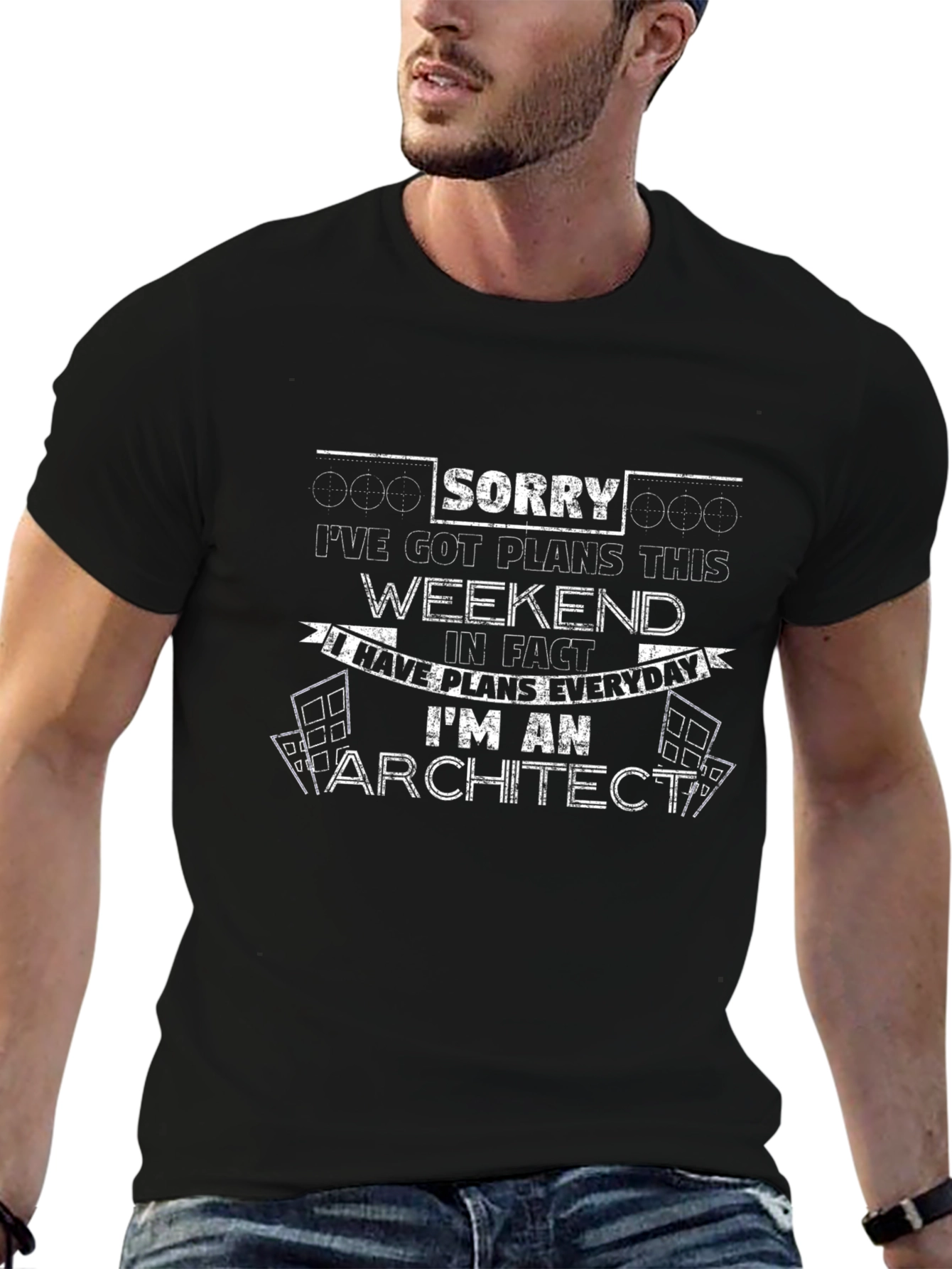 Architect Plan T-Shirt - Sorry I Have Plans