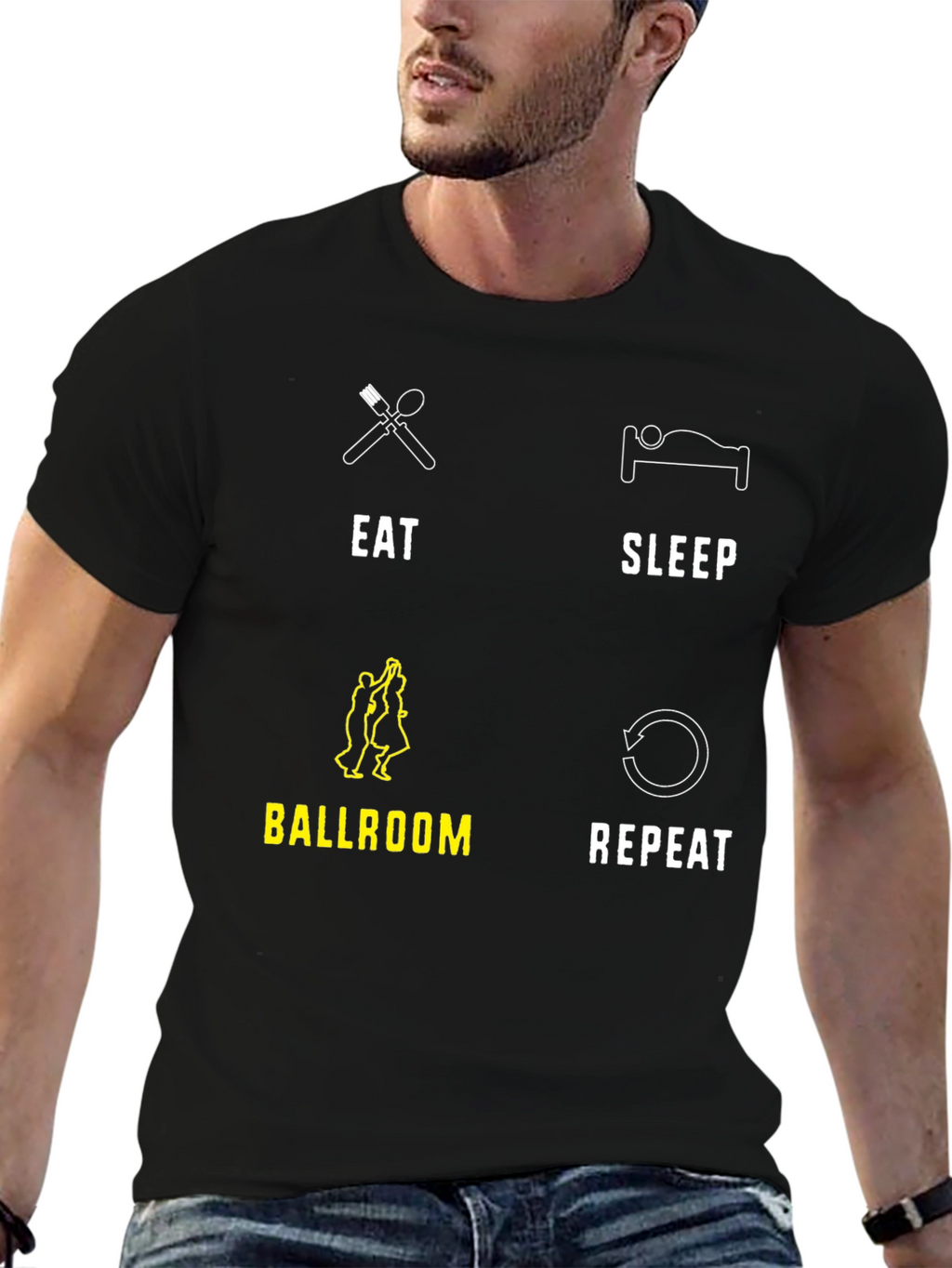 Eat Sleep Ballroom Repeat T-Shirt
