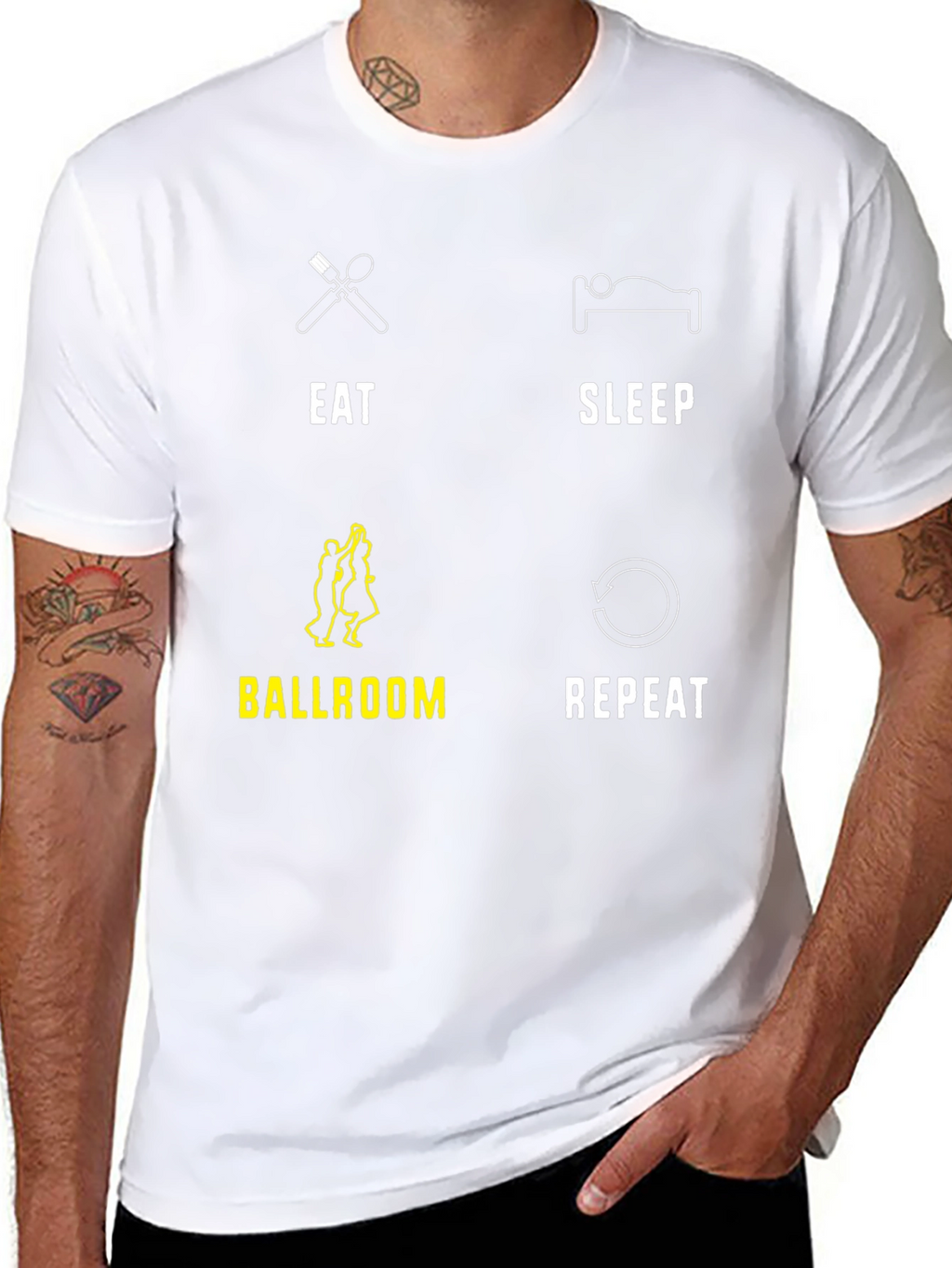 Eat Sleep Ballroom Repeat T-Shirt