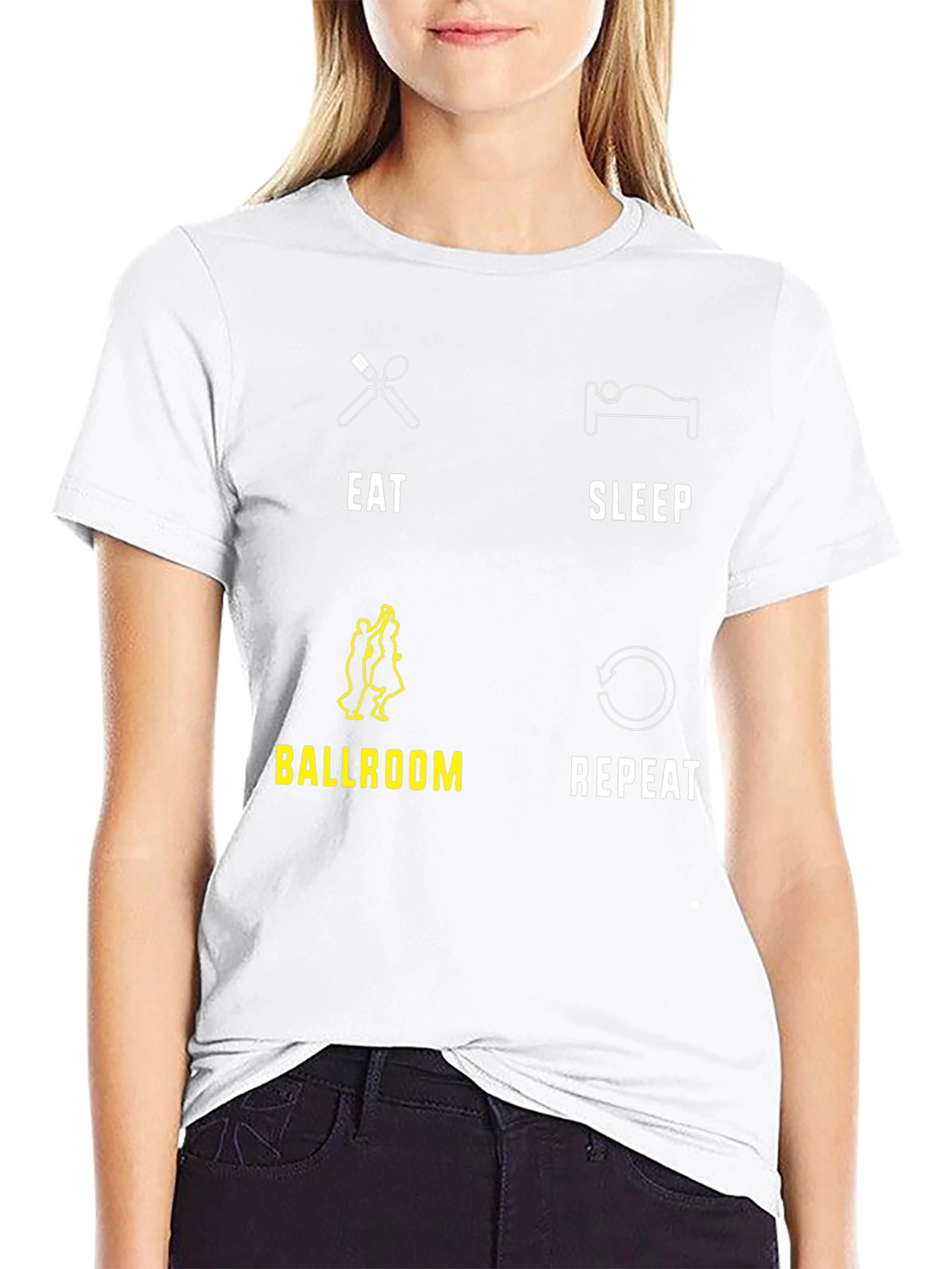 Eat Sleep Ballroom Repeat T-Shirt