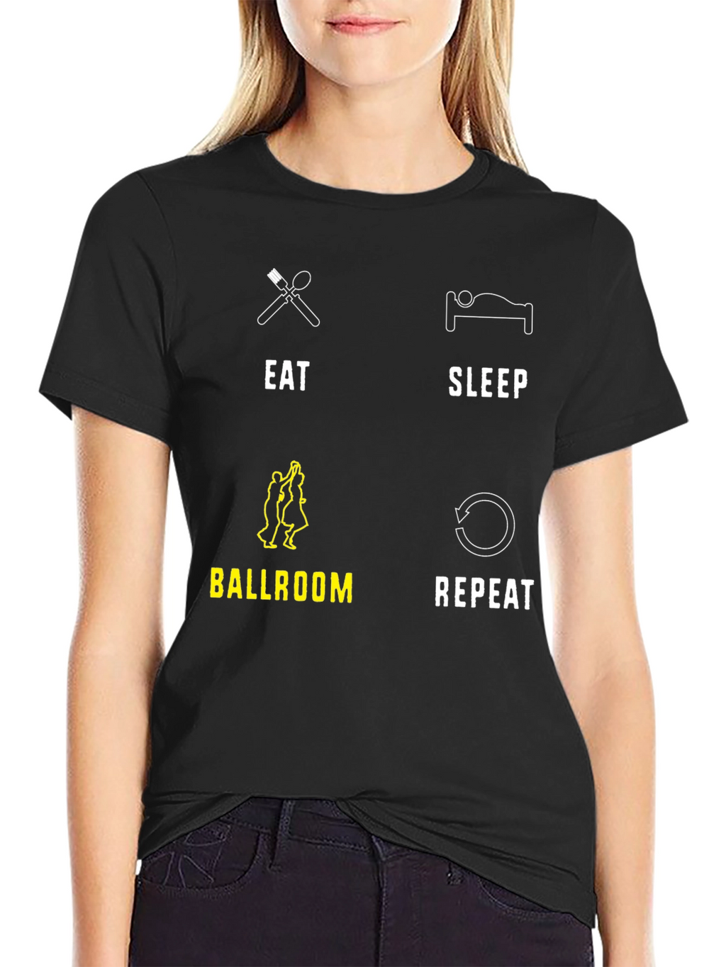 Eat Sleep Ballroom Repeat T-Shirt
