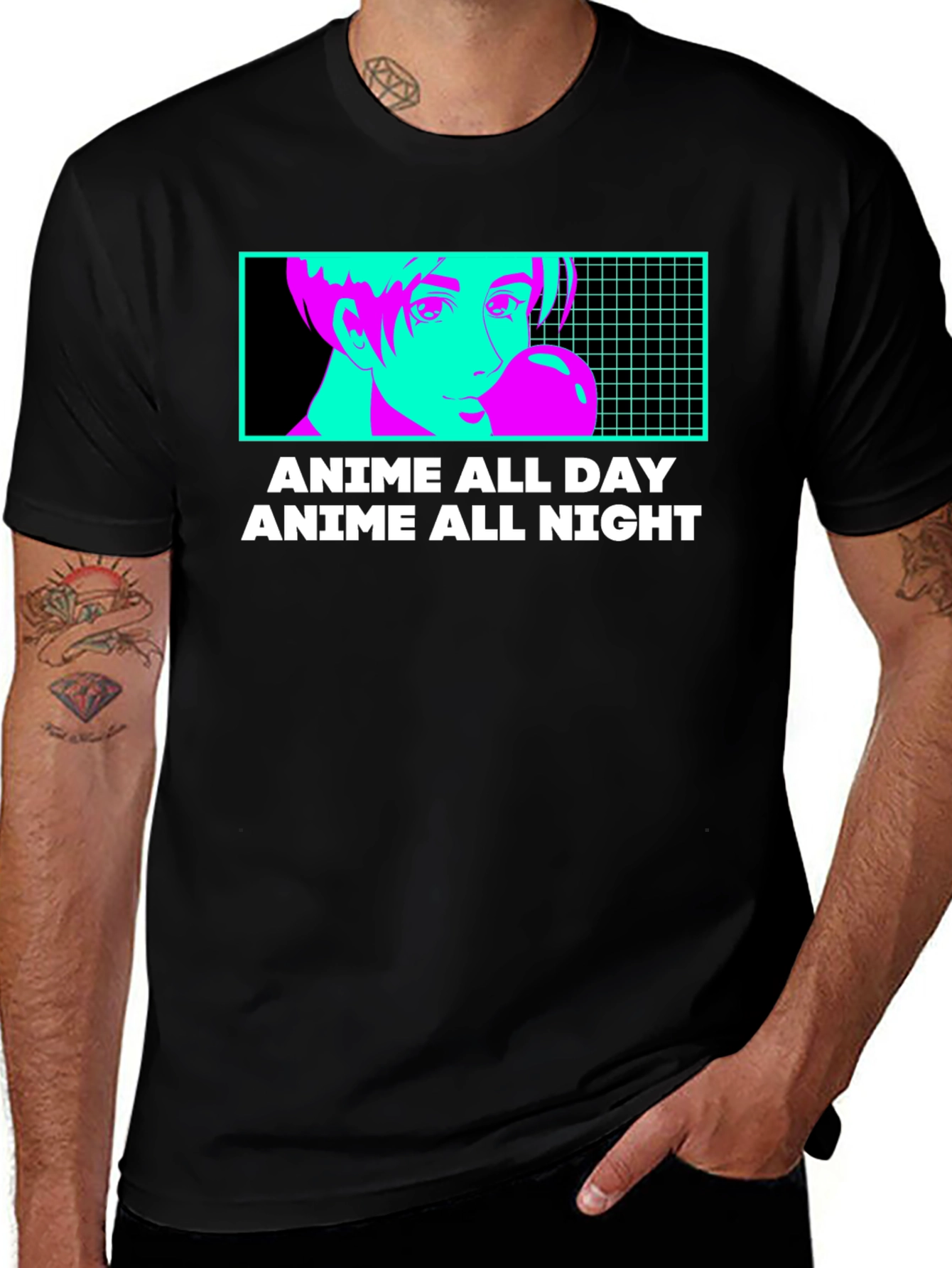 Anime All Day & Night T-Shirt