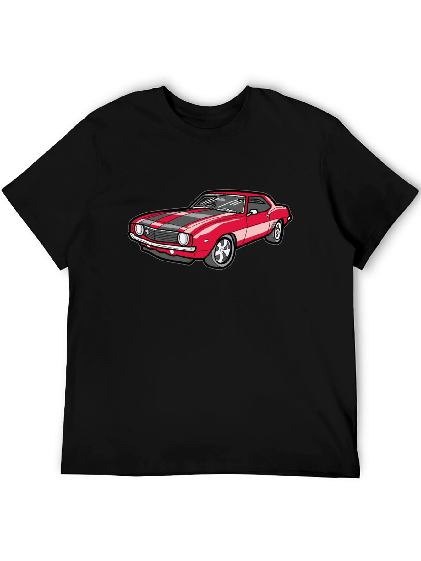 Classic Red Car Graphic T-Shirt