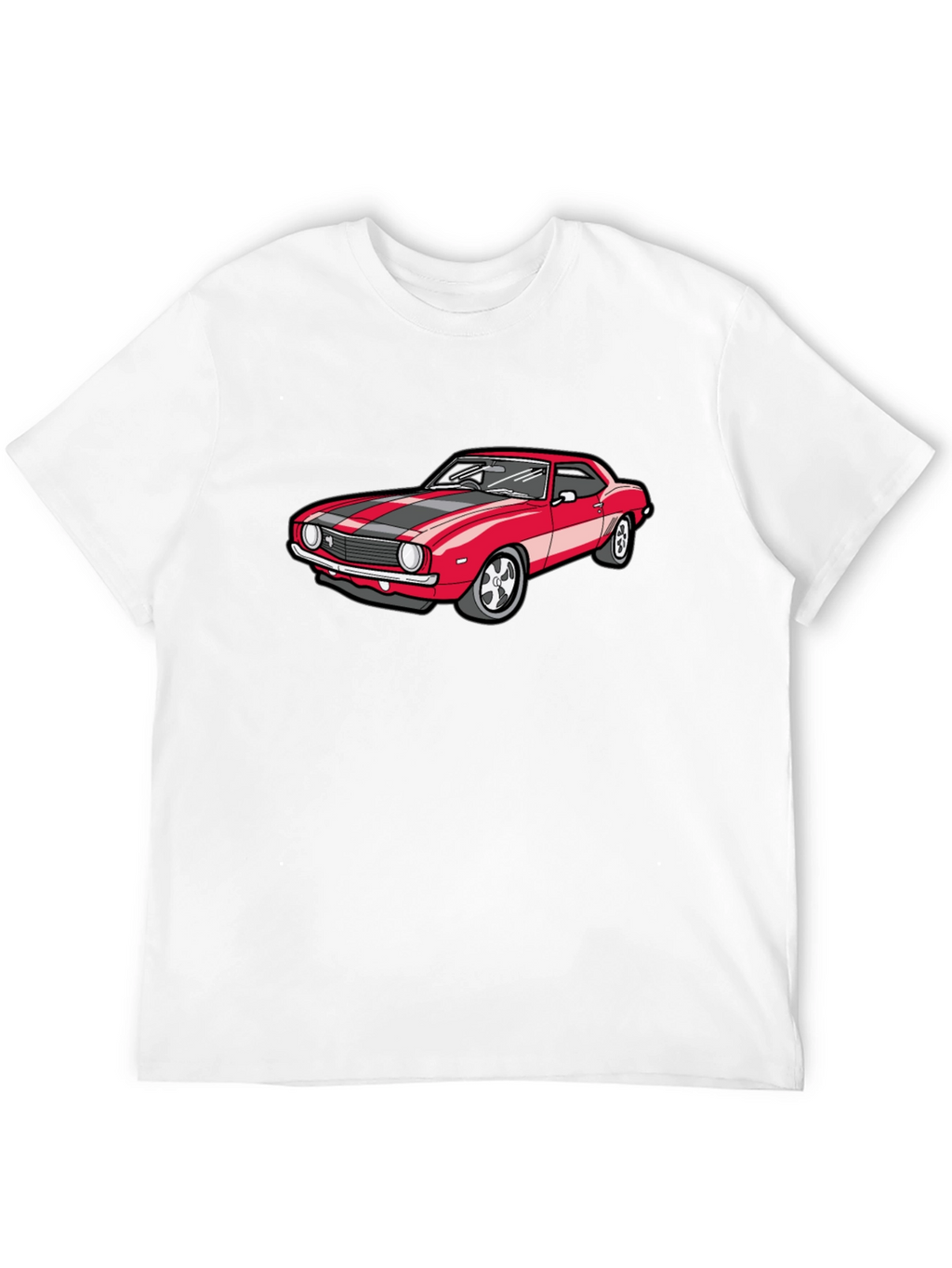 Classic Red Car Graphic T-Shirt