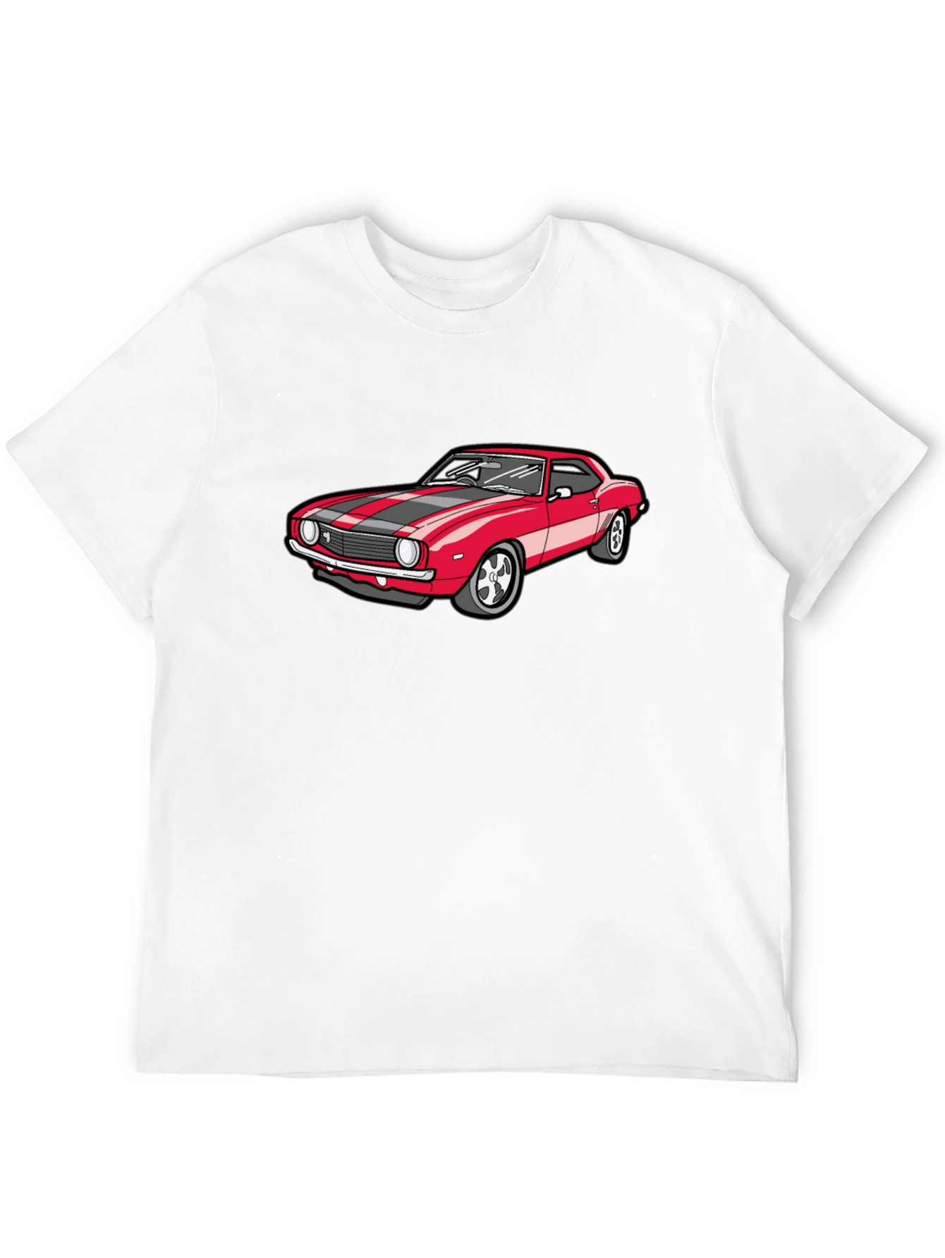 Classic Red Car Graphic T-Shirt