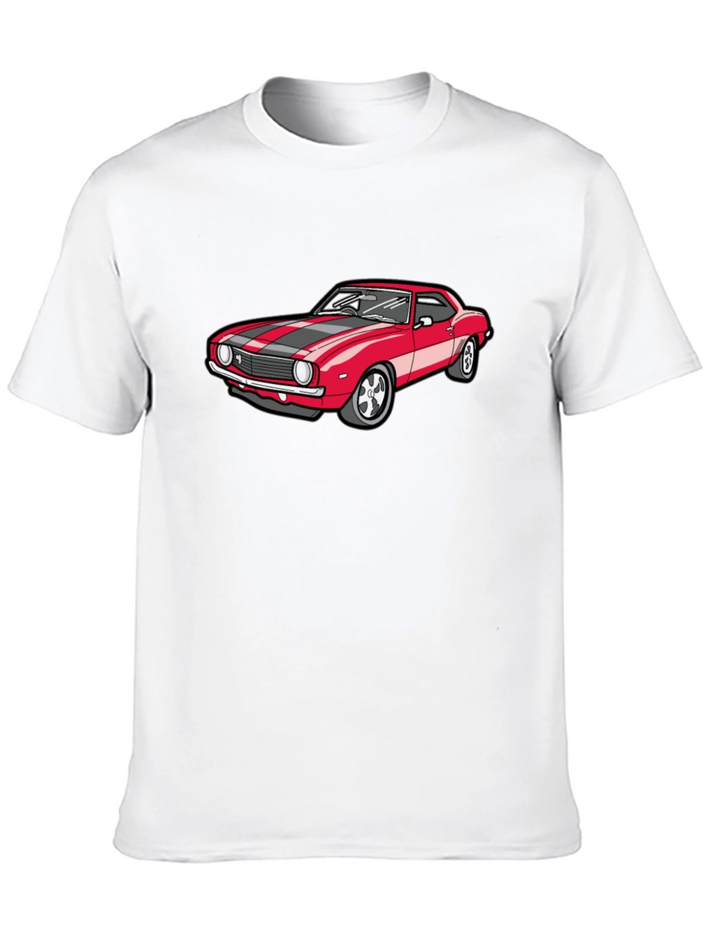 Classic Red Car Graphic T-Shirt