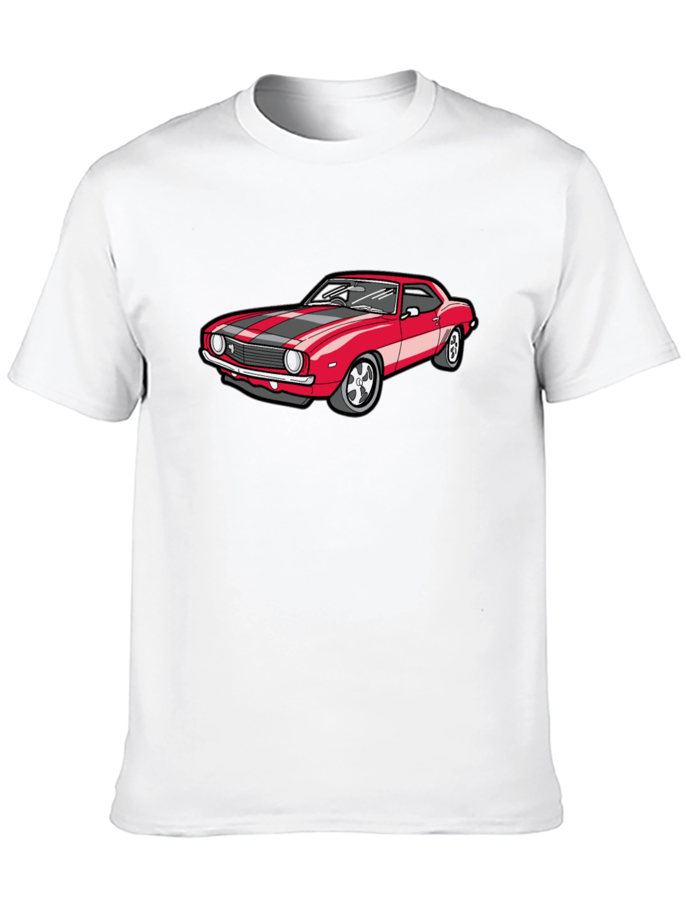 Classic Red Car Graphic T-Shirt