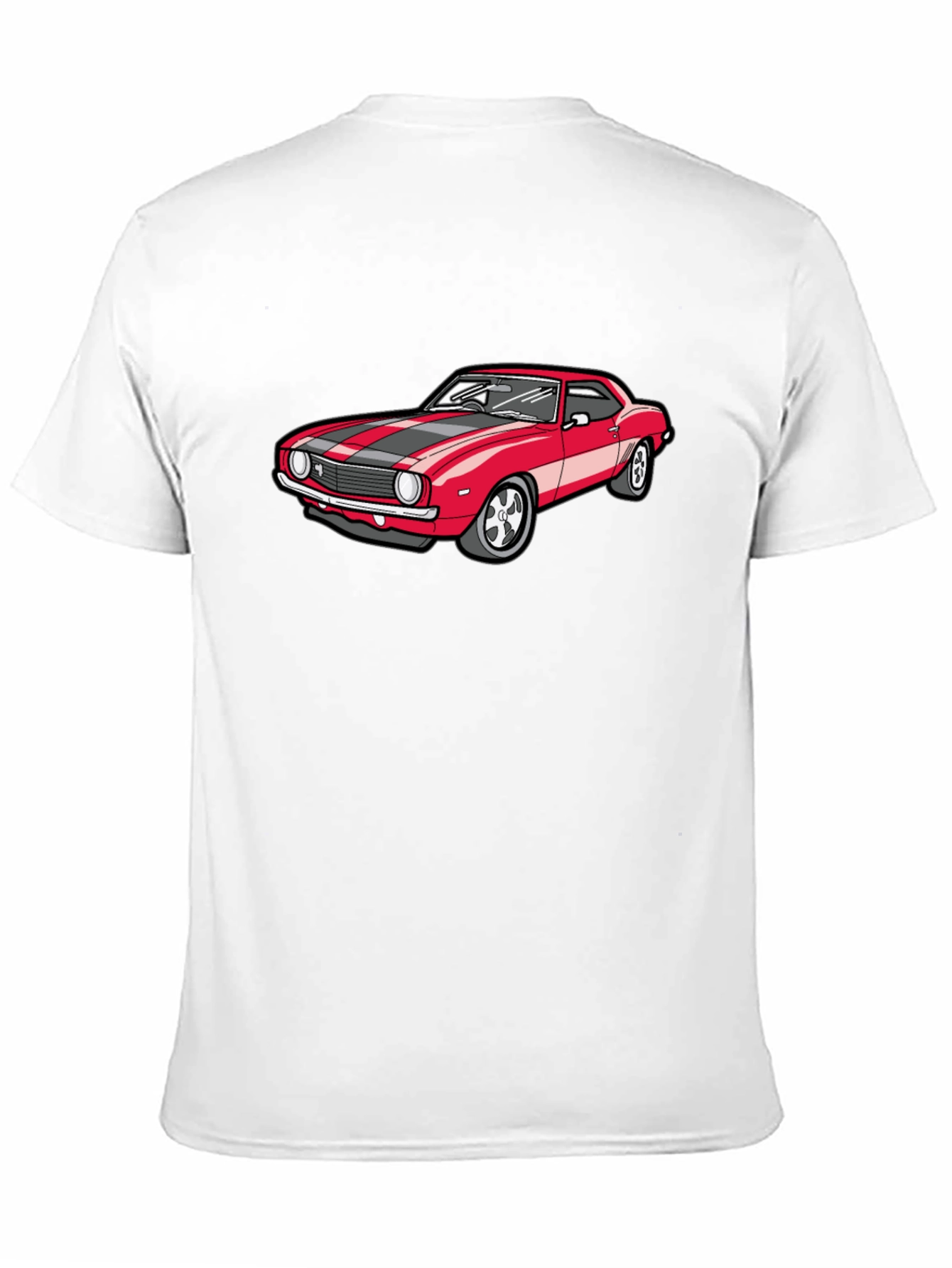 Classic Red Car Graphic T-Shirt