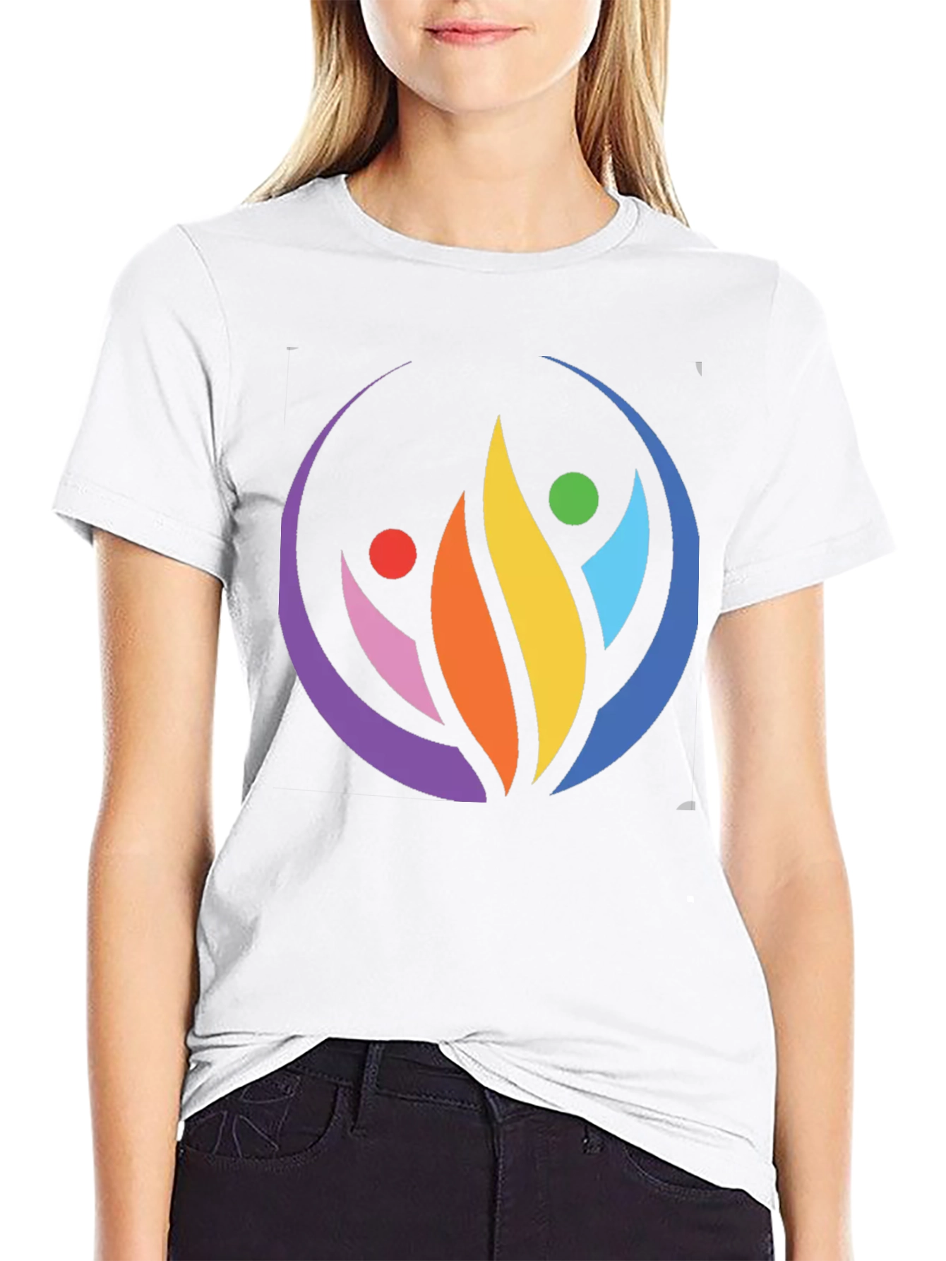 Vibrant Community Graphic Tee - Unisex Black T-Shirt