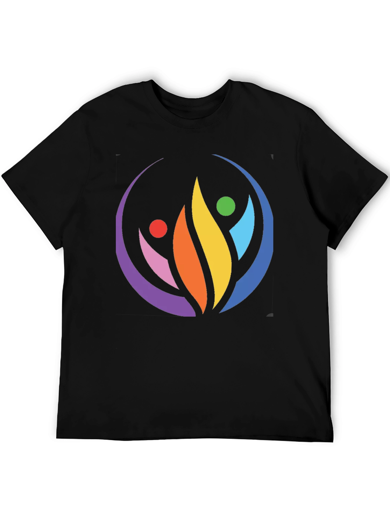 Vibrant Community Graphic Tee - Unisex Black T-Shirt