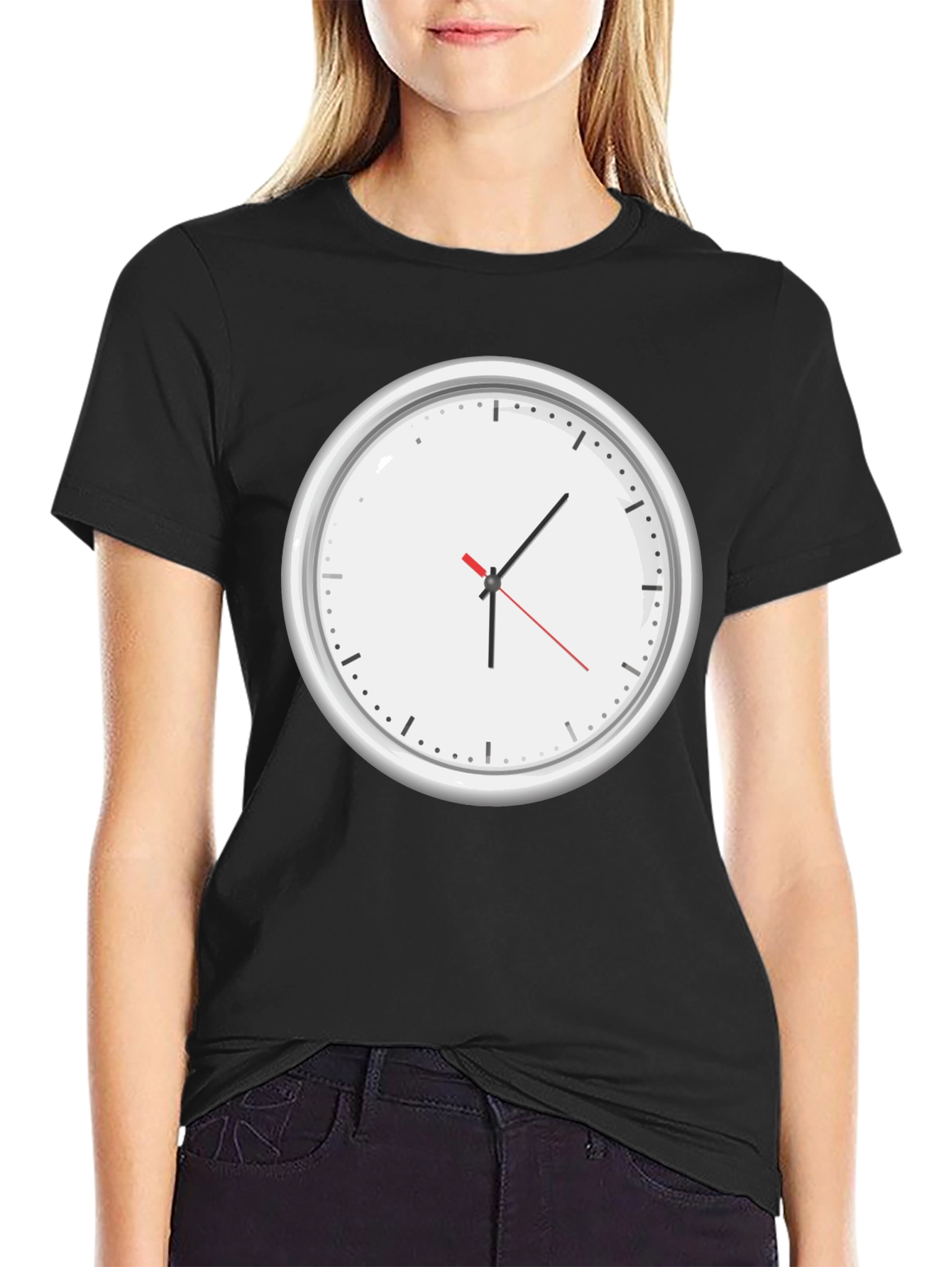 Clock Graphic T-Shirt - Time Design Tee