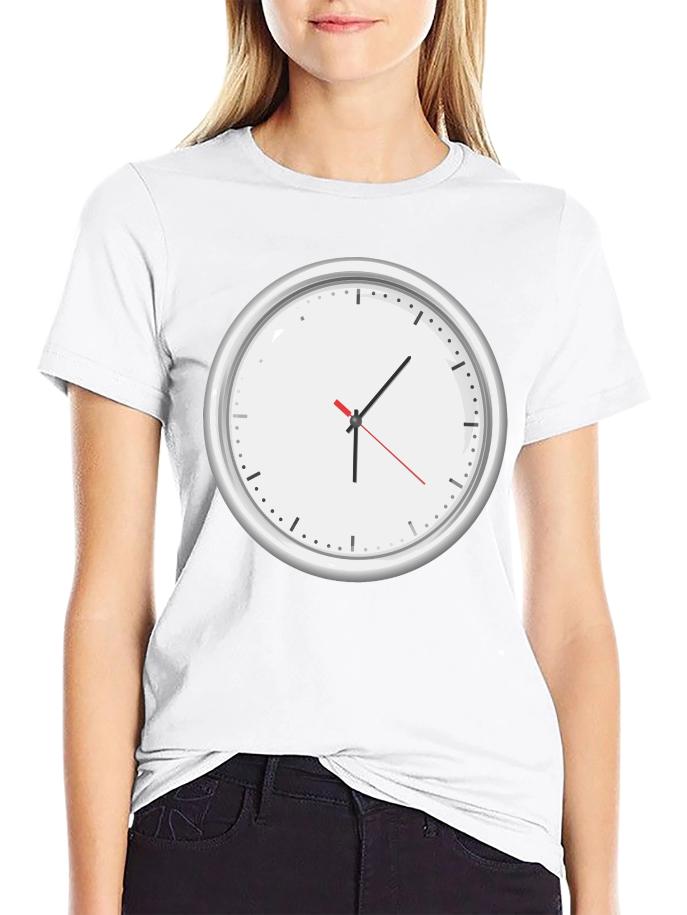 Clock Graphic T-Shirt - Time Design Tee