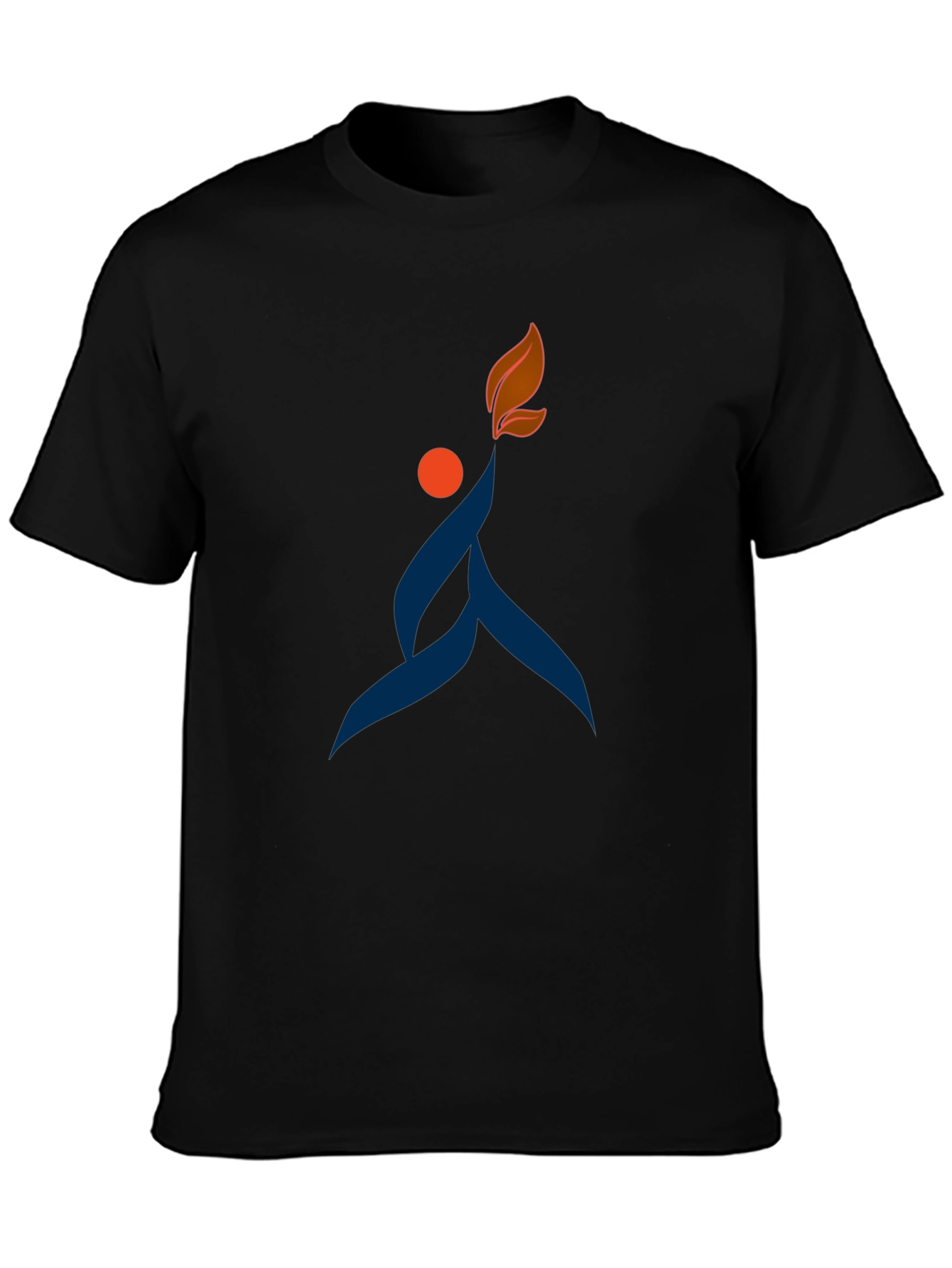 Abstract Graphic Print Tee - Casual Style
