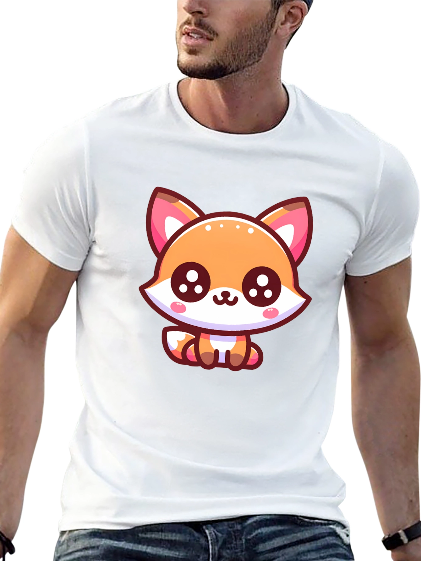 Cute Cartoon Fox Graphic Tee