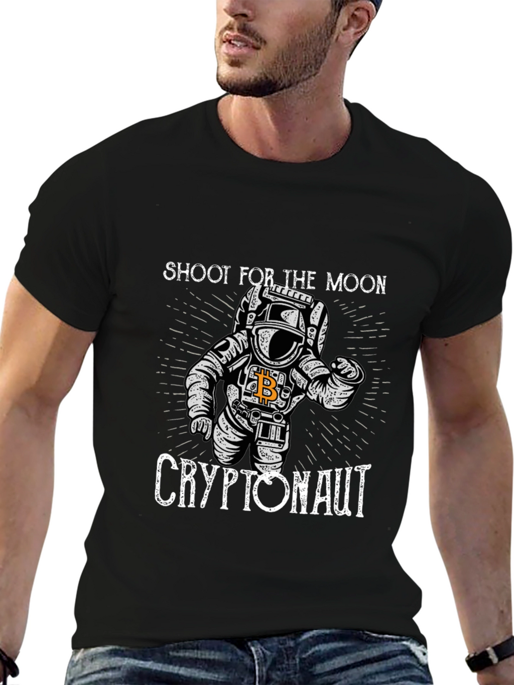 Cryptonaut Moon Shot Graphic T-Shirt