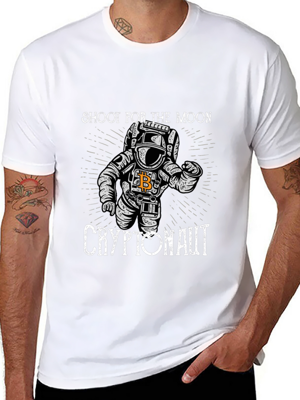 Cryptonaut Moon Shot Graphic T-Shirt