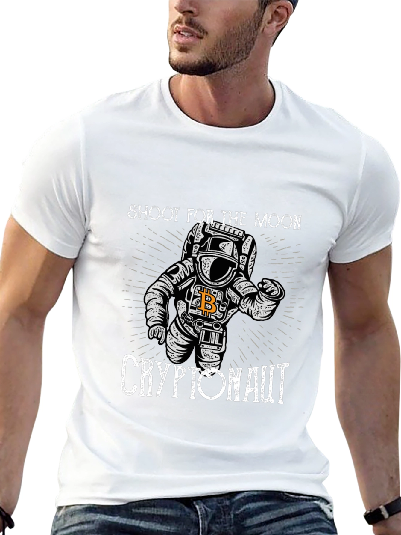 Cryptonaut Moon Shot Graphic T-Shirt