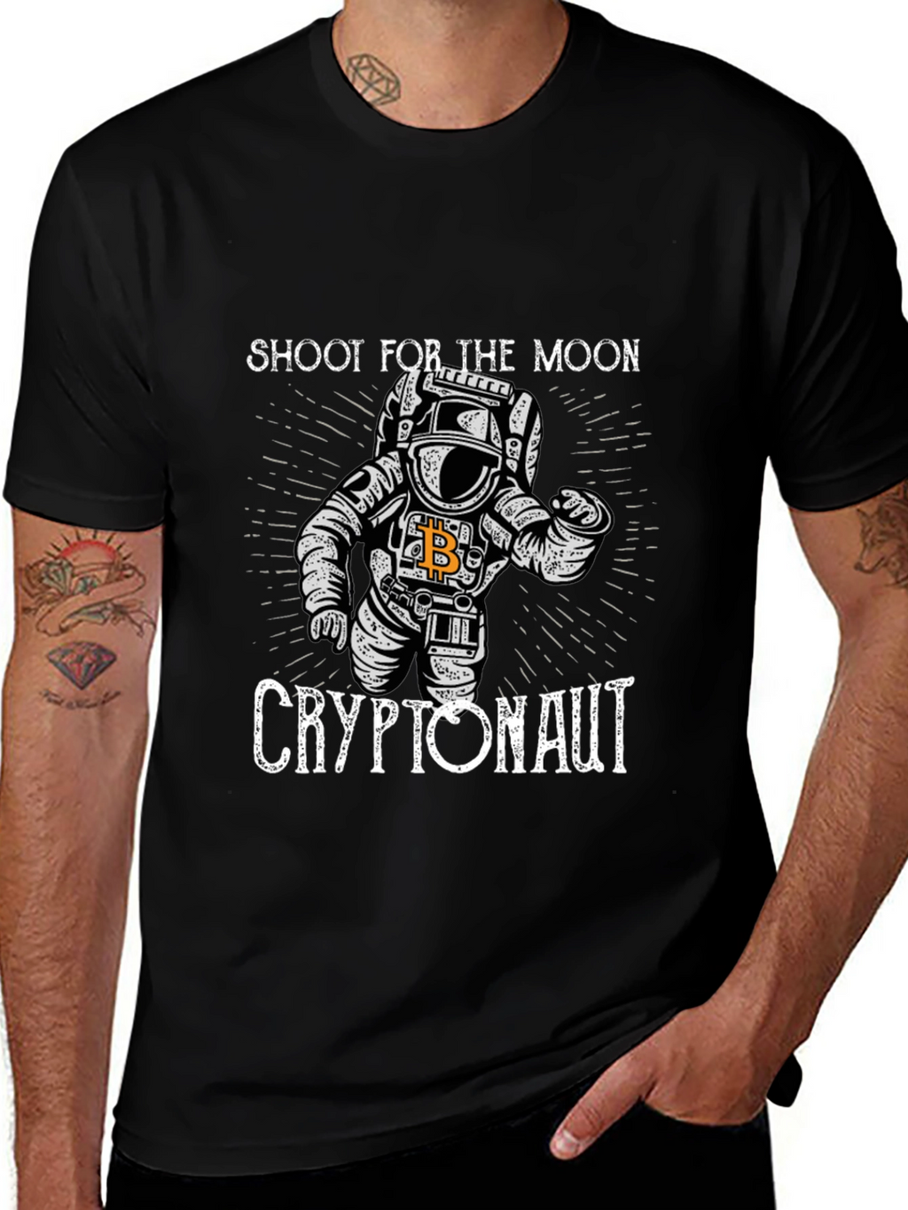Cryptonaut Moon Shot Graphic T-Shirt