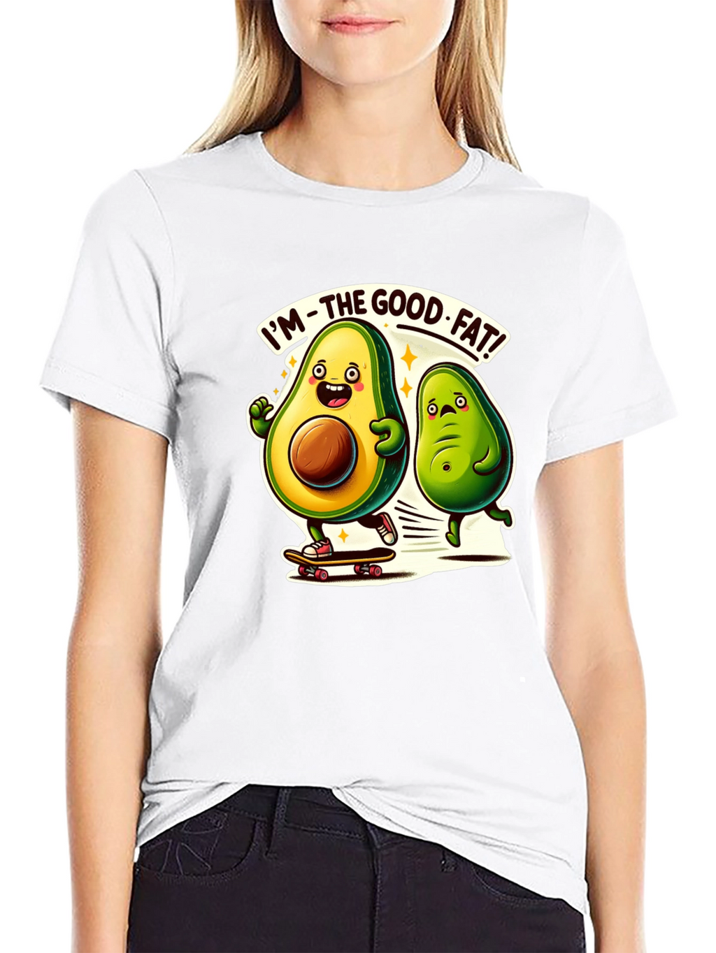 Avocado Good Fat Black T-Shirt