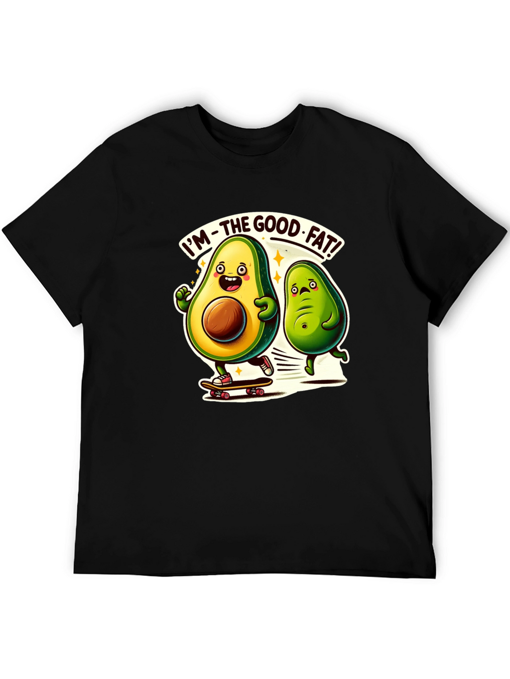 Avocado Good Fat Black T-Shirt