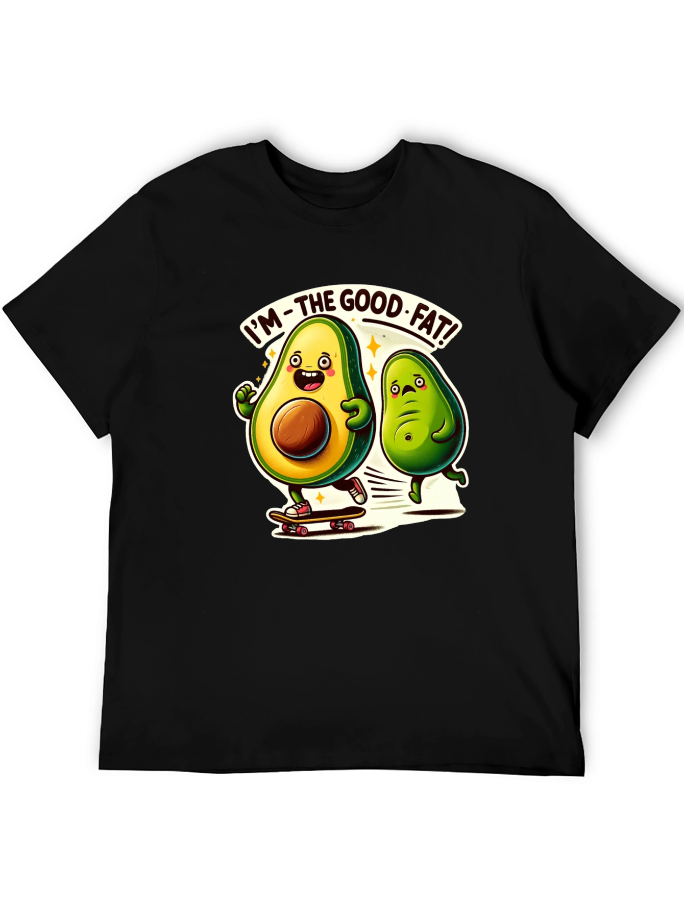 Avocado Good Fat Black T-Shirt