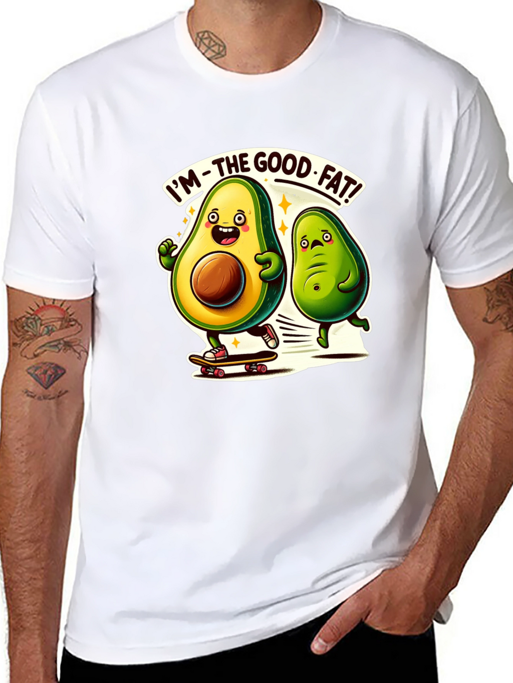 Avocado Good Fat Black T-Shirt