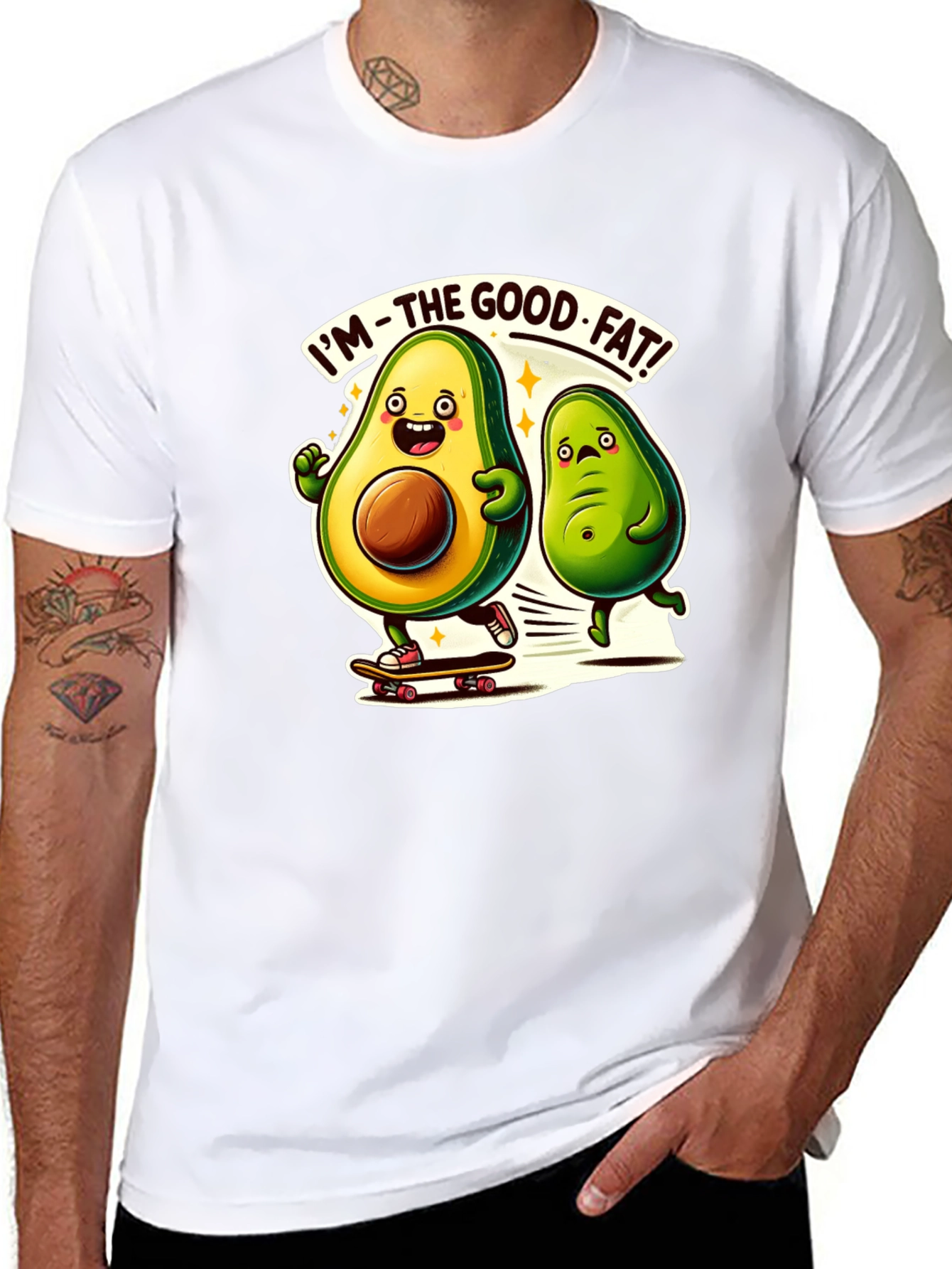 Avocado Good Fat Black T-Shirt
