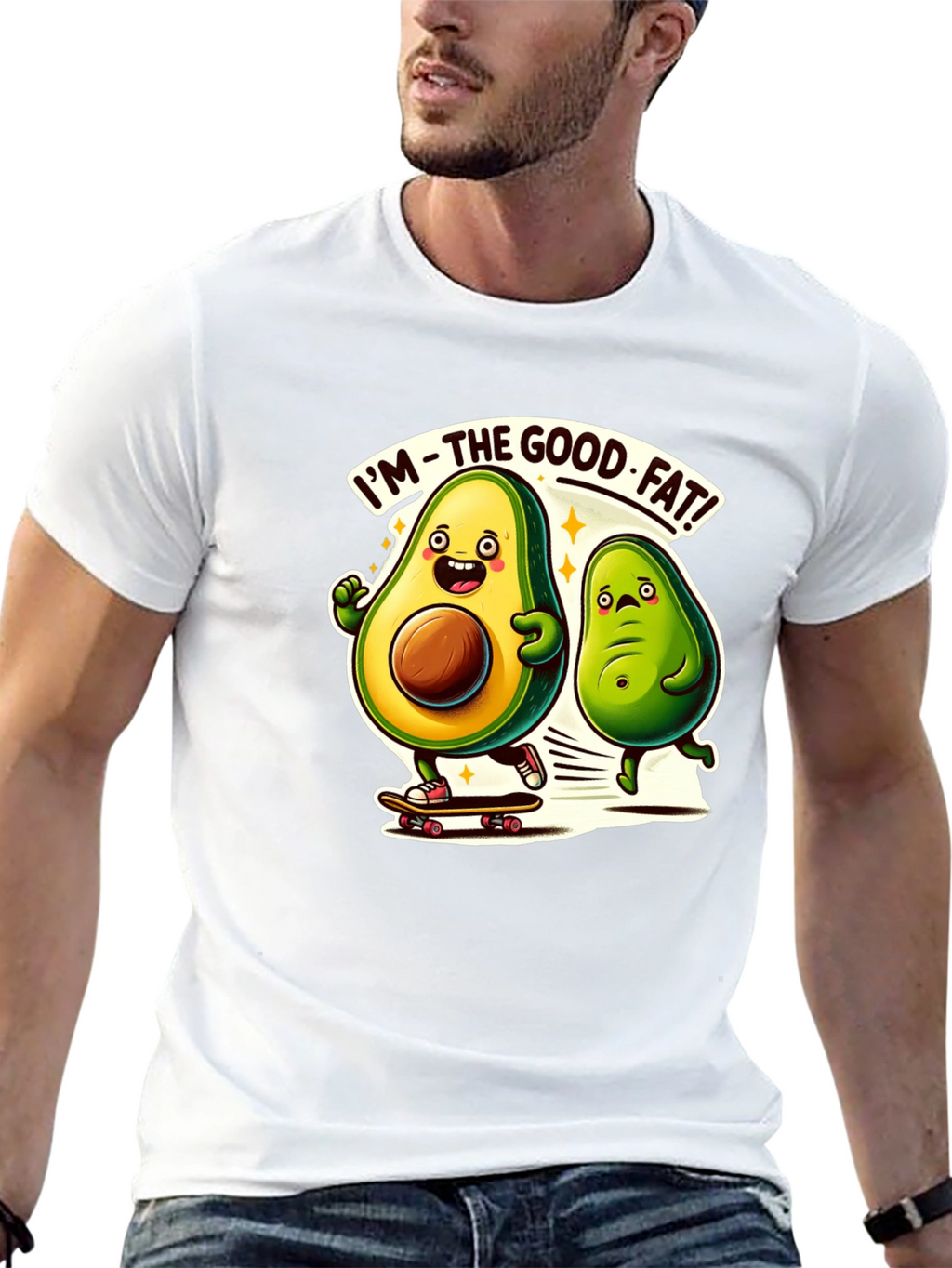 Avocado Good Fat Black T-Shirt