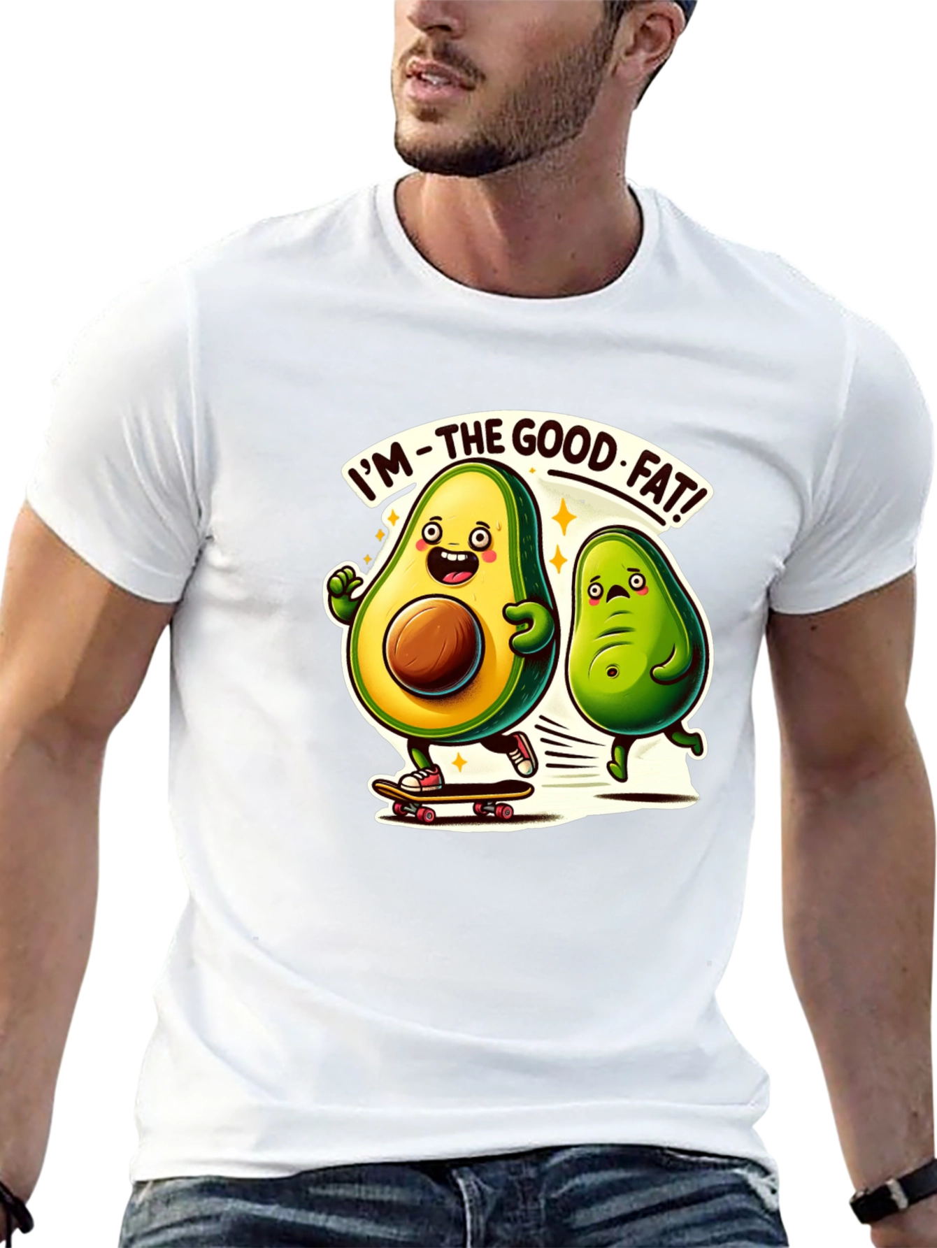 Avocado Good Fat Black T-Shirt