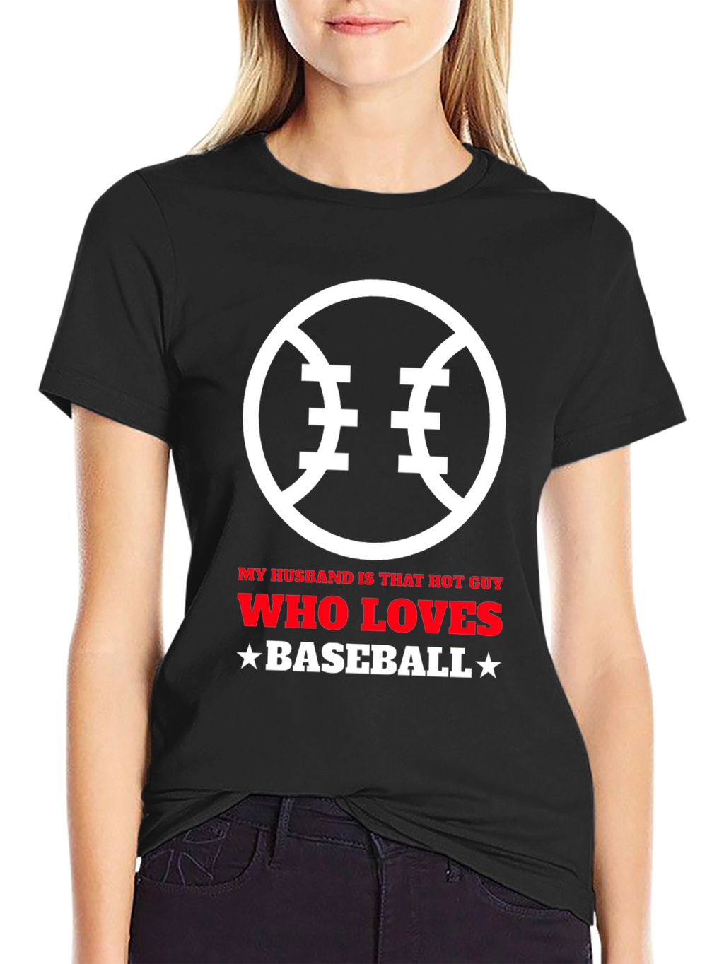 Baseball Lover Husband Graphic T-Shirt
