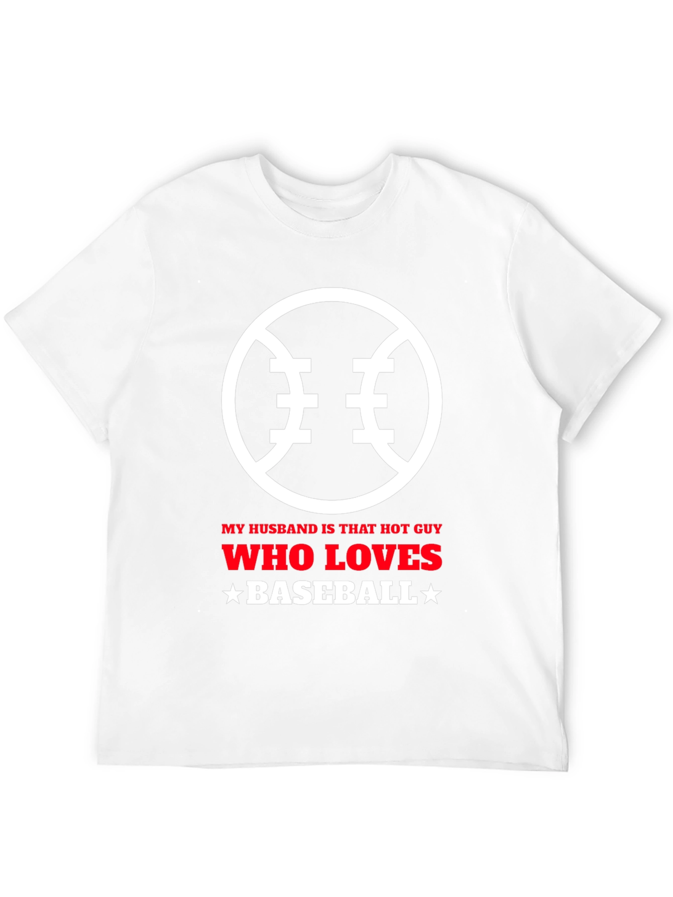 Baseball Lover Husband Graphic T-Shirt