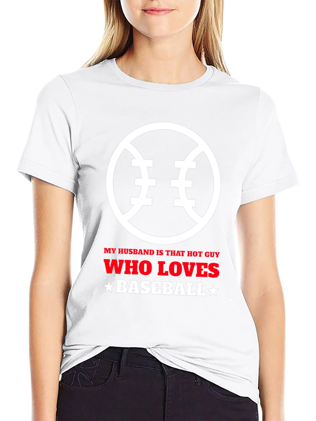 Baseball Lover Husband Graphic T-Shirt